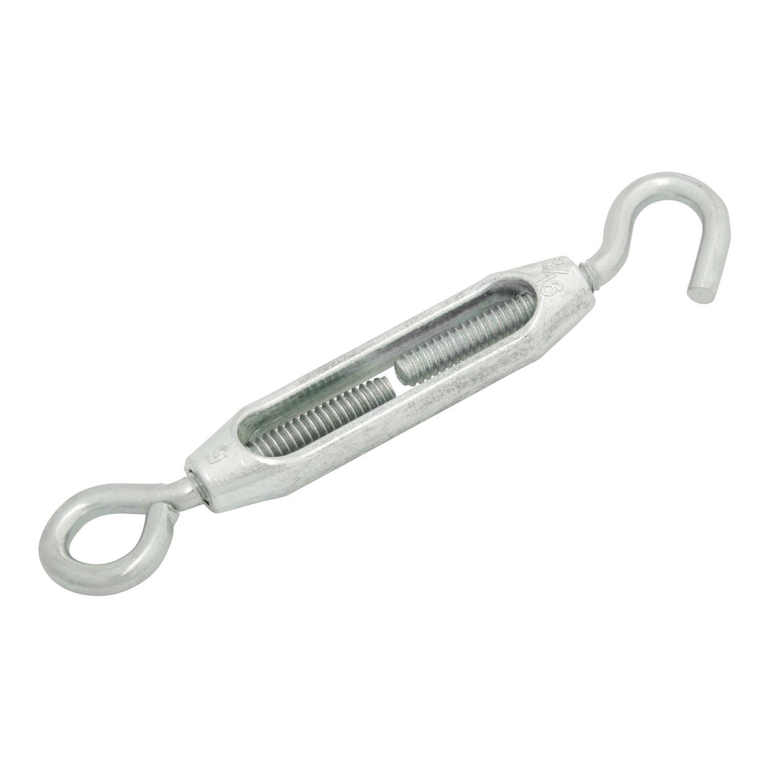 Hampton Zinc-Plated Aluminum/Steel 0.154 in. D Turnbuckle 70 lb 4 in. L