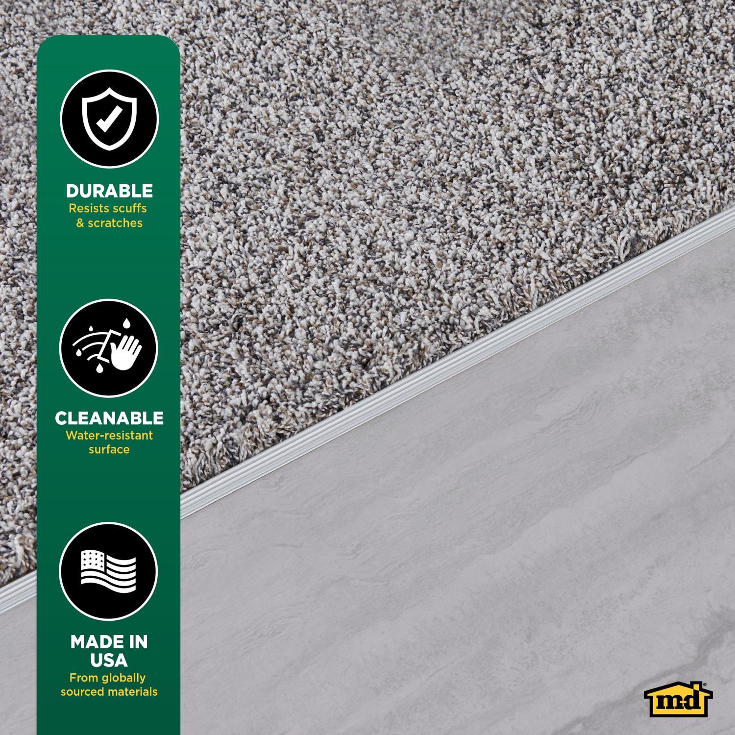 M-D Building Products 0.5 in. H X 1.375 in. W X 36 in. L Prefinished Silver Aluminum Carpet Gripper