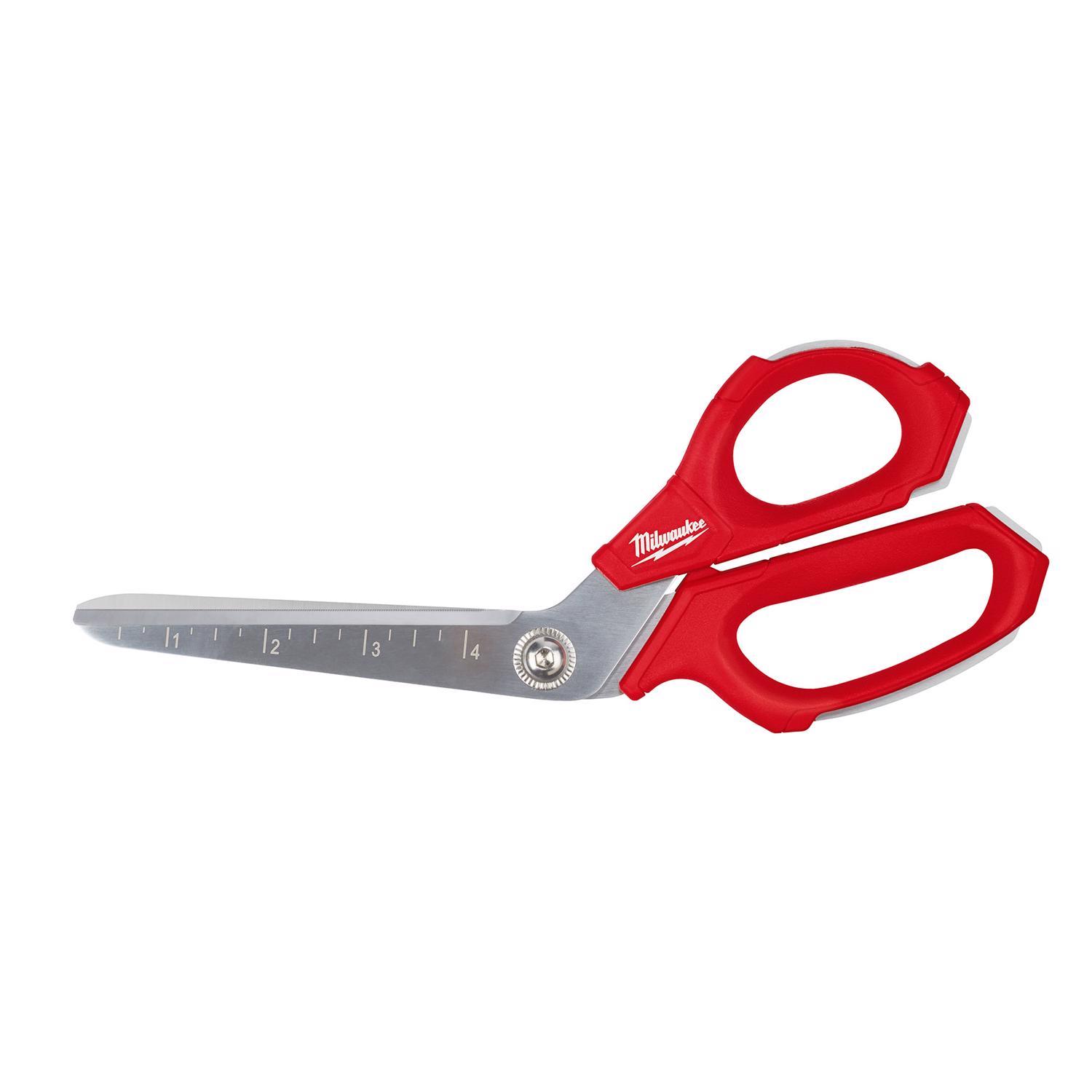 Milwaukee 9.3 in. Iron Carbide Smooth Offset Jobsite Scissors 1 pc