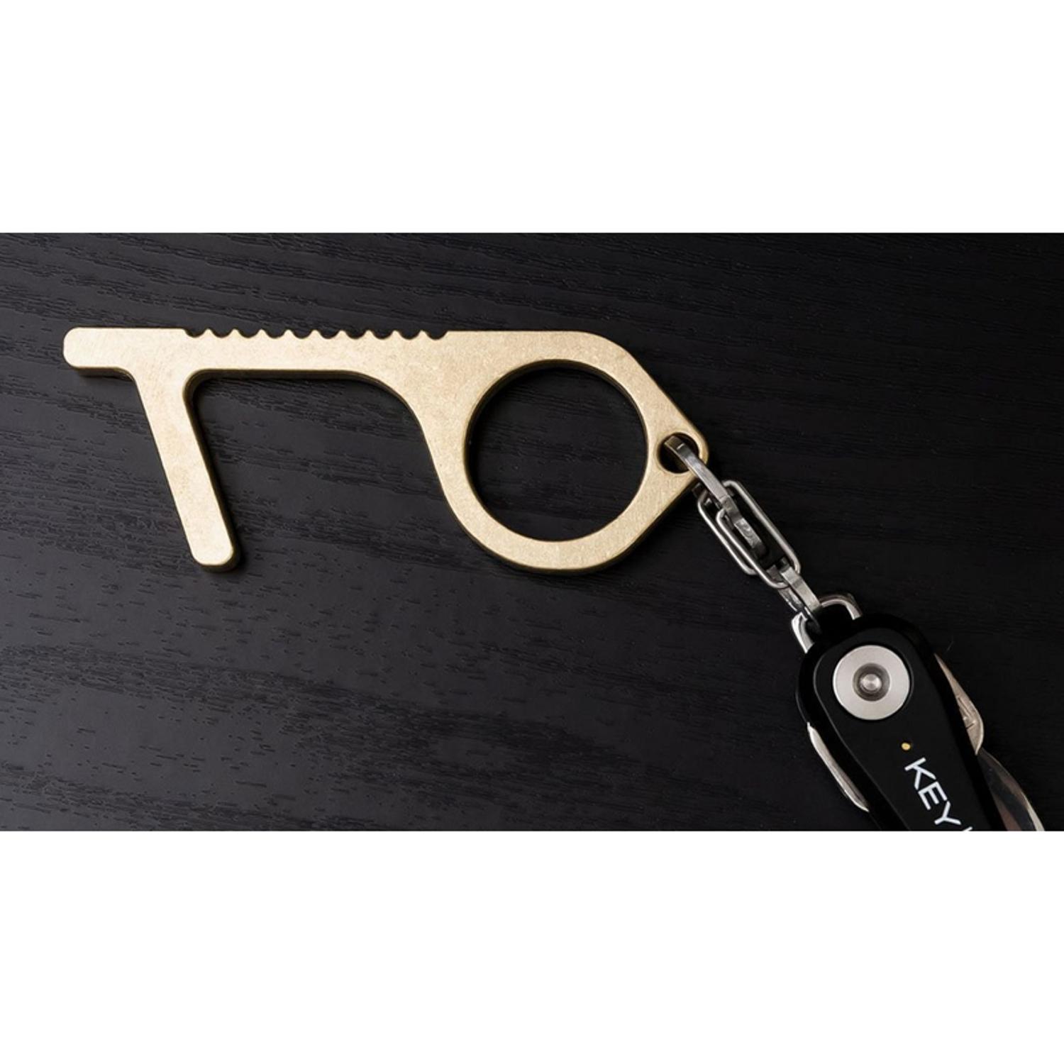 KeySmart Brass Yellow Antimicrobial CleanKey