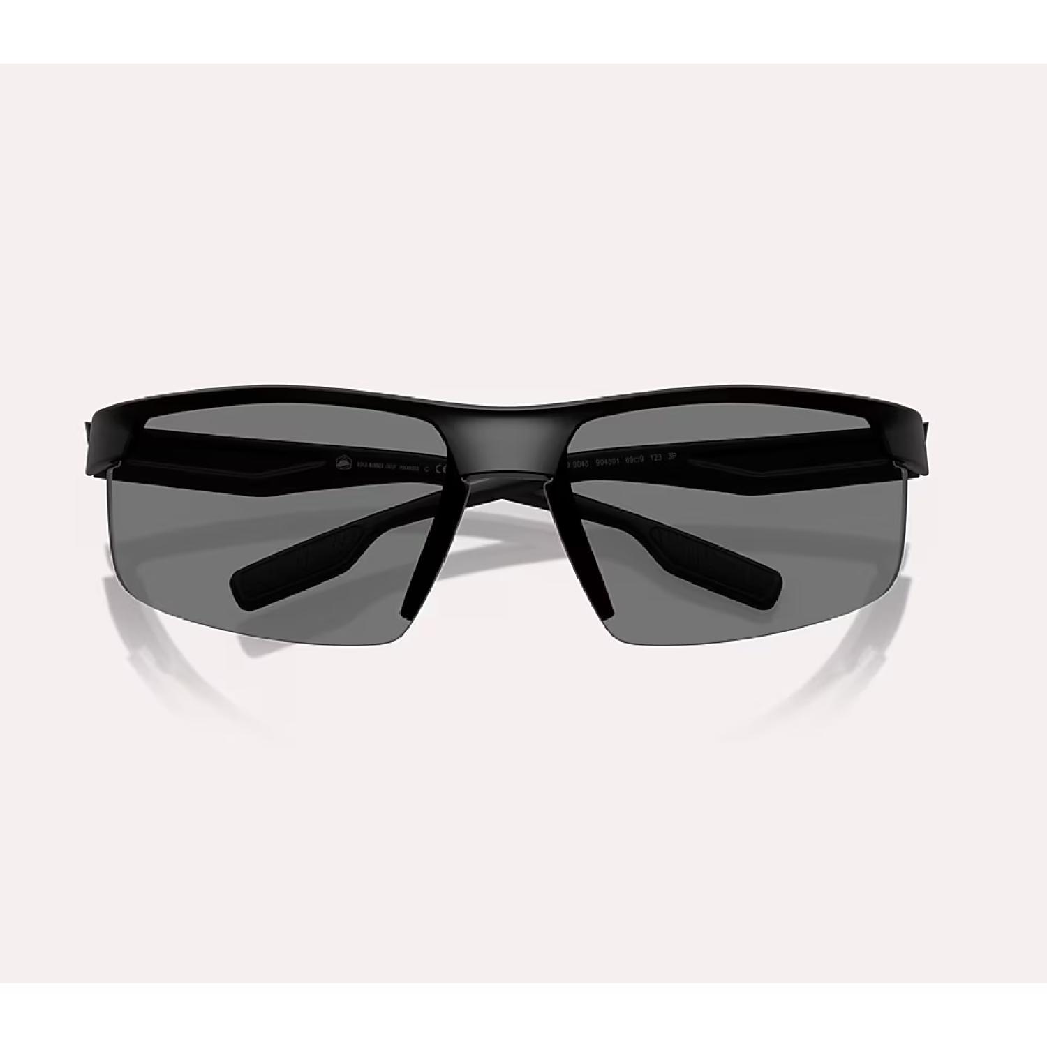 Native Ridge-Runner Crest Sunglasses Men's Matte Black Frame Grey Lens Polarized Blue Light Blocking