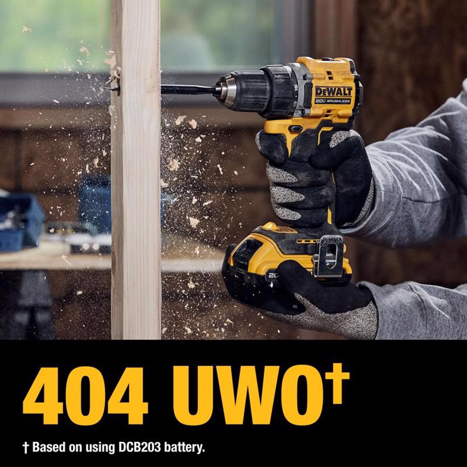 DEWALT 20V MAX Atomic 1/2 in. Brushless Cordless Drill/Driver Kit (Battery & Charger)