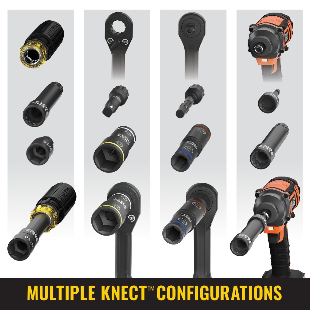 Klein Tools KNECT&trade; Impact-Rated HVAC Screwdriver / Nut Driver, 11-in-1
