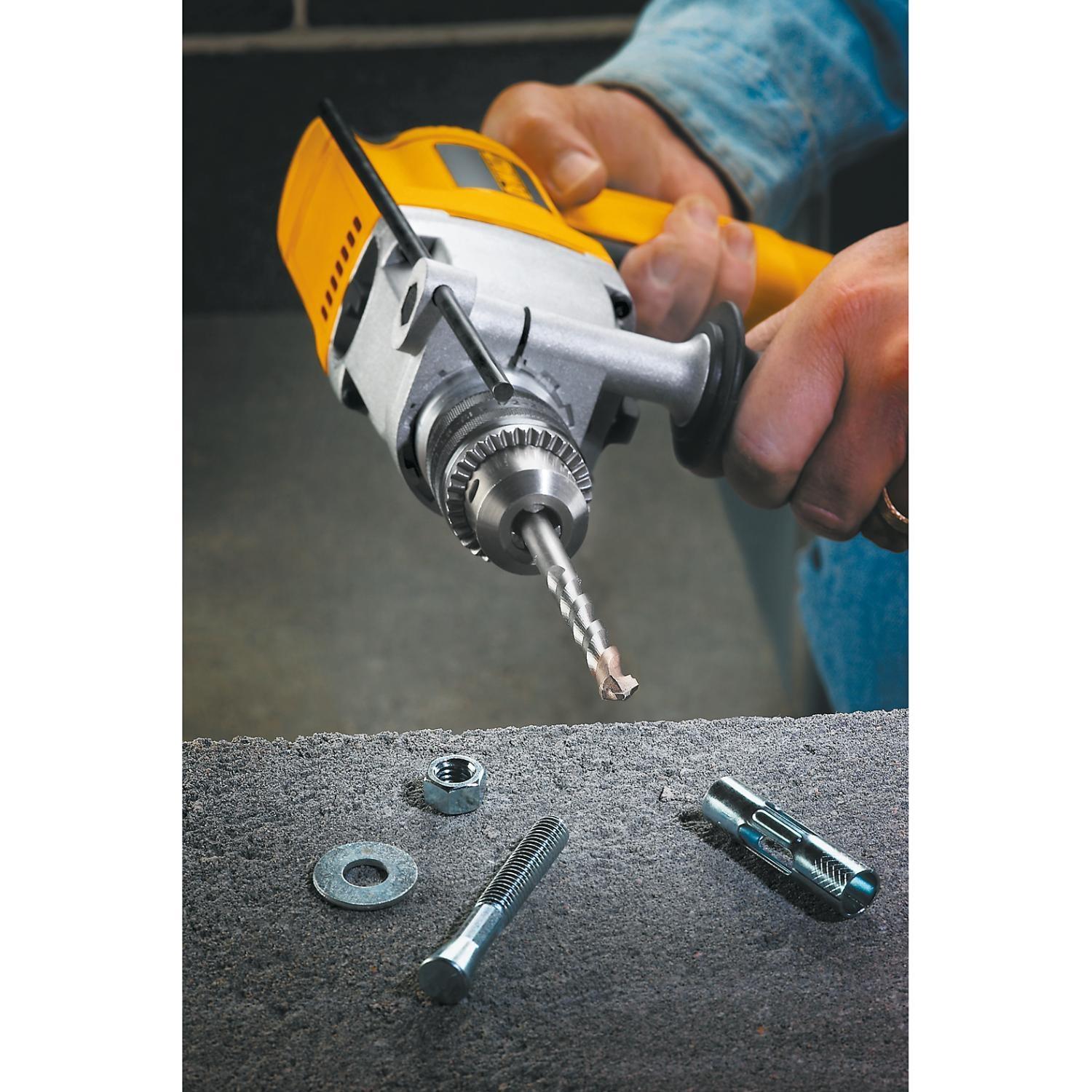 DEWALT 5/8 in. X 6 in. L Carbide Tipped Percussion Drill Bit 3-Flat Shank 1 pc
