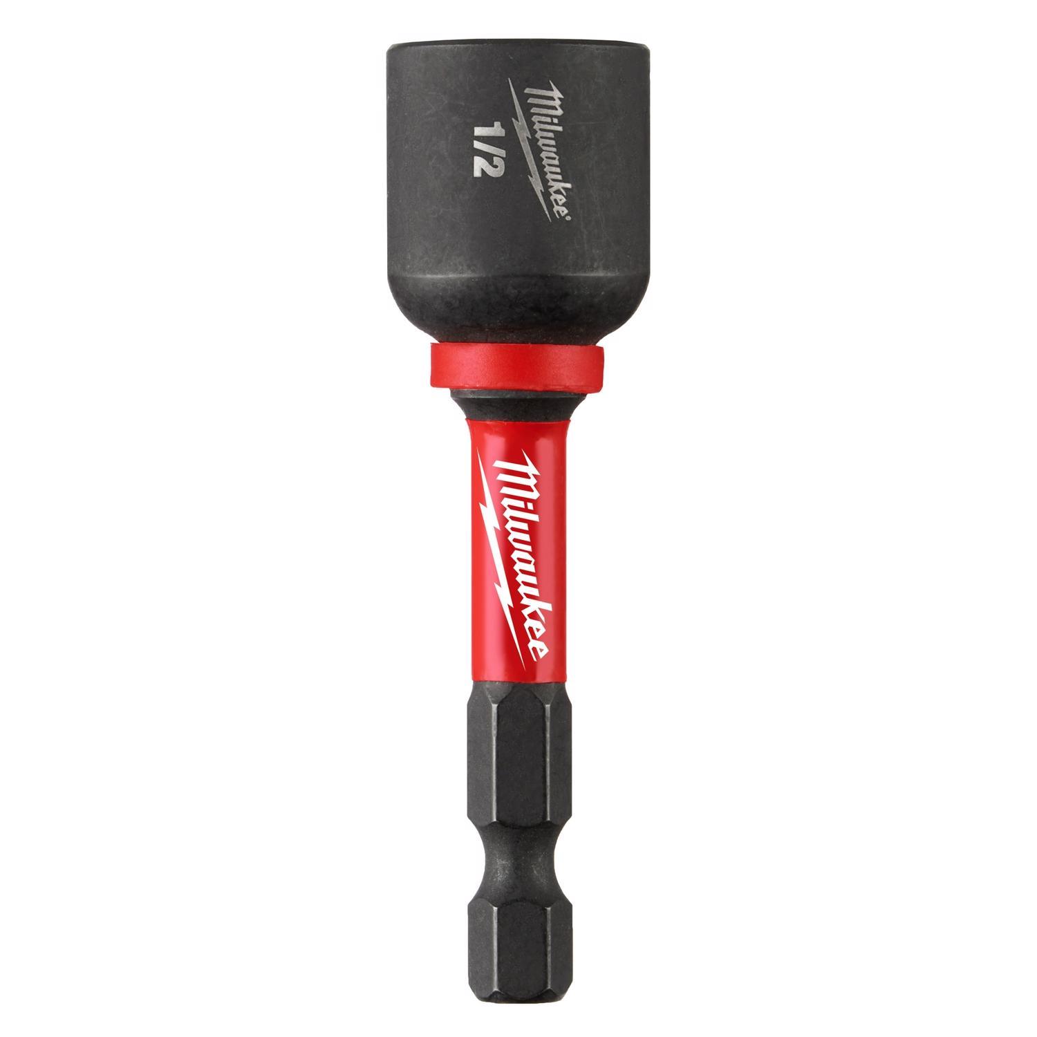 Milwaukee Shockwave 1/2 in. drive X 2-9/16 in. L Heat-Treated Steel Nut Driver 1 pc