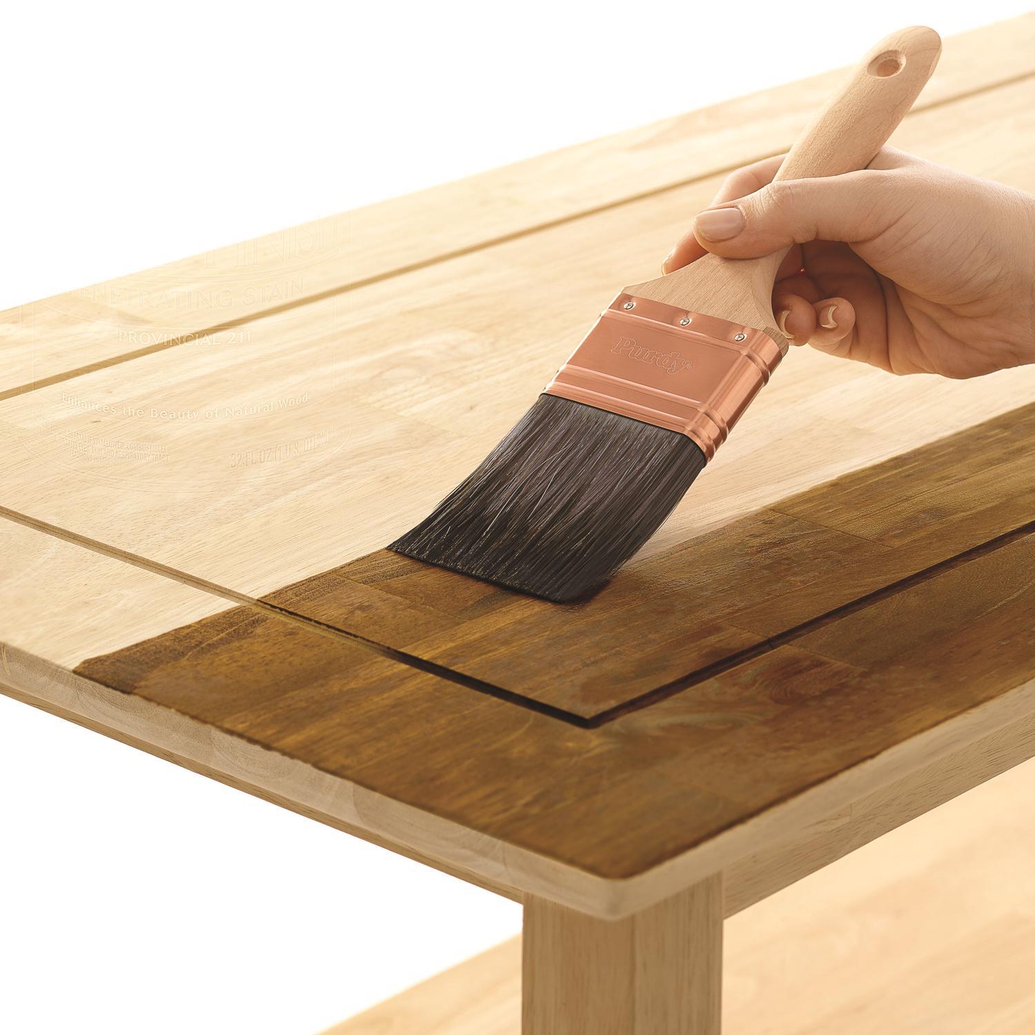 Minwax Wood Finish Semi-Transparent Provincial Oil-Based Penetrating Wood Stain 1/2 pt