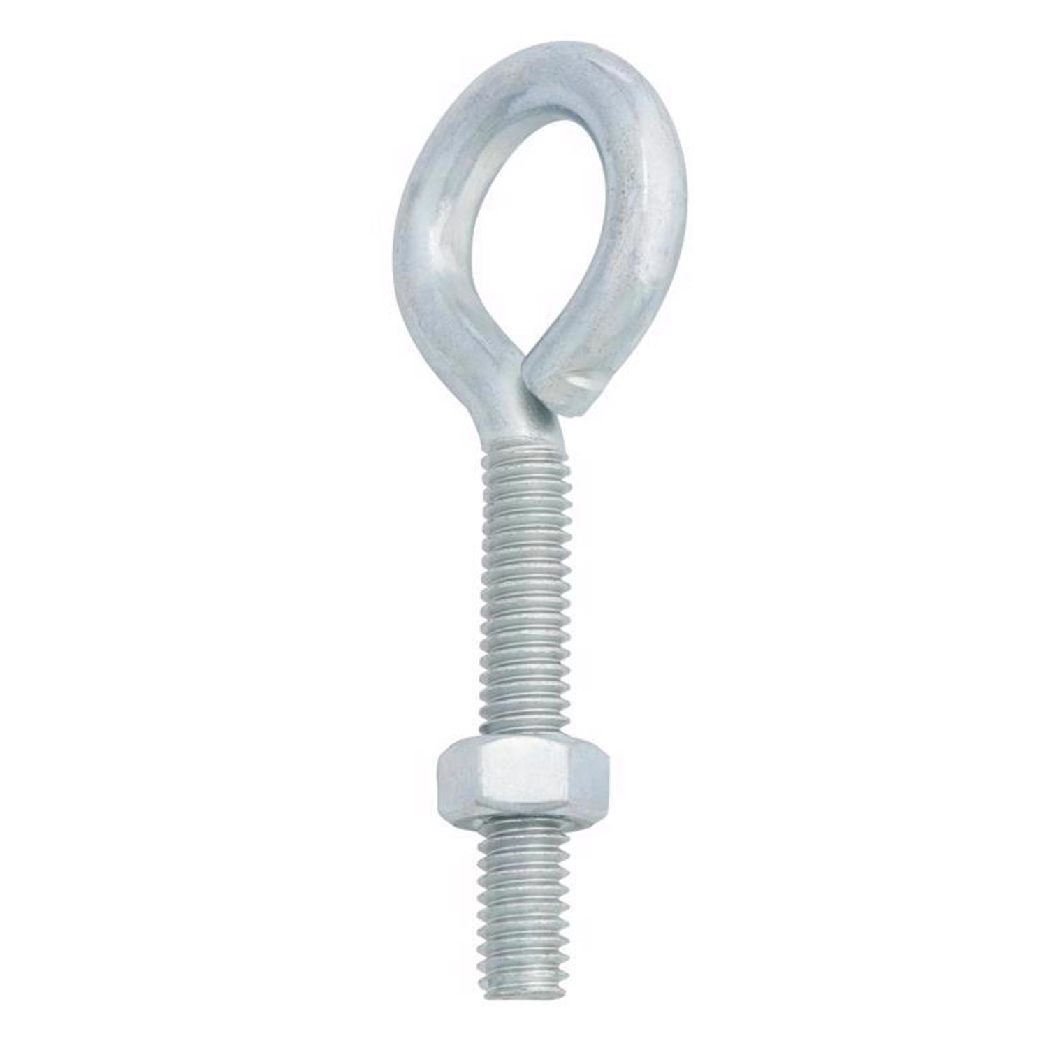 Hampton 5/16 in. X 3-1/4 in. L Zinc-Plated Steel Eyebolt Nut Included