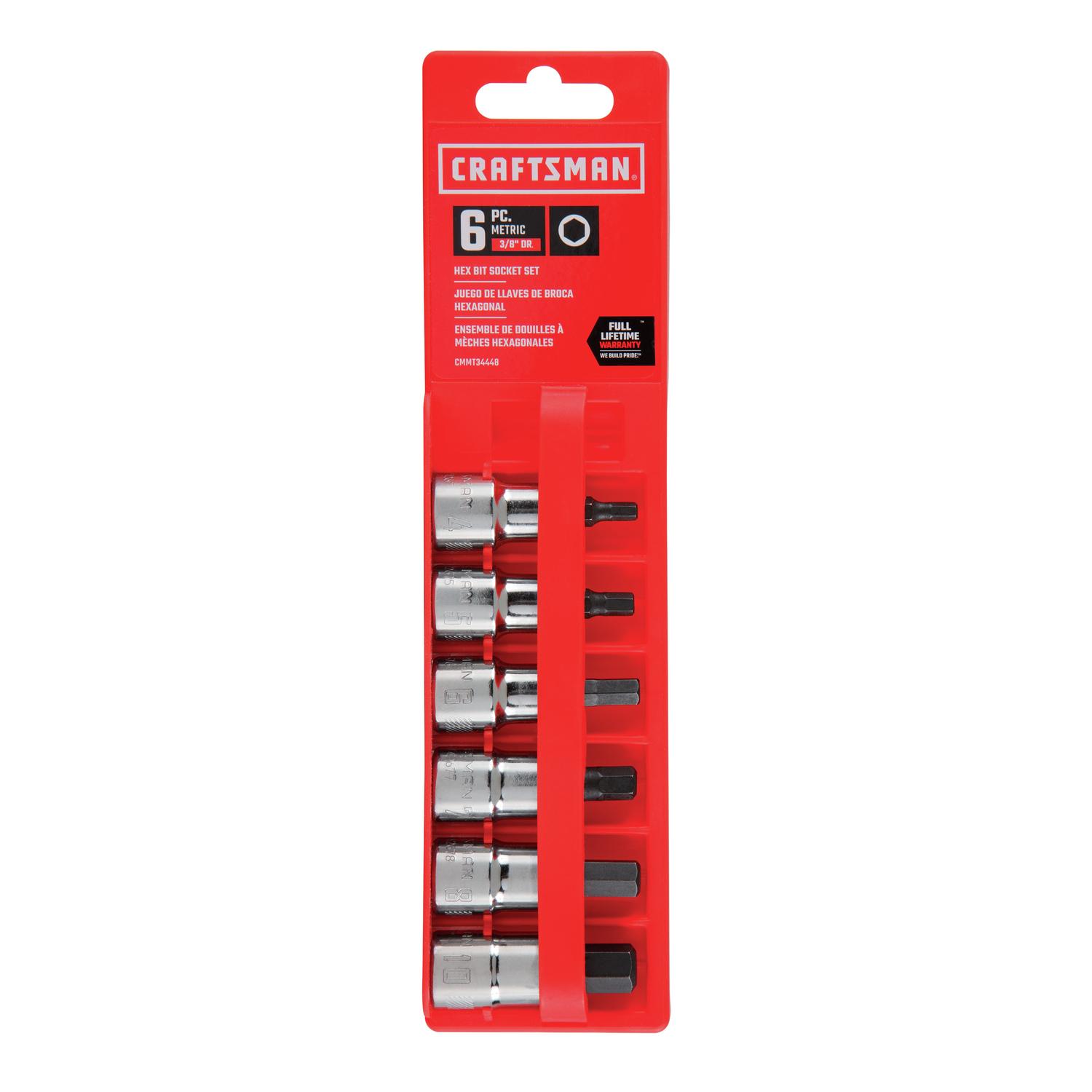Craftsman 3/8 in. drive Metric Hex Bit Socket Set 6 pc