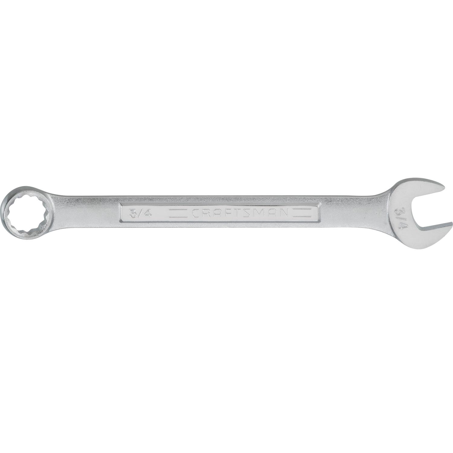 CRAFTSMAN 3/4 in. X 3/4 in. 12 Point SAE Combination Wrench 9.6 in. L 1 pc