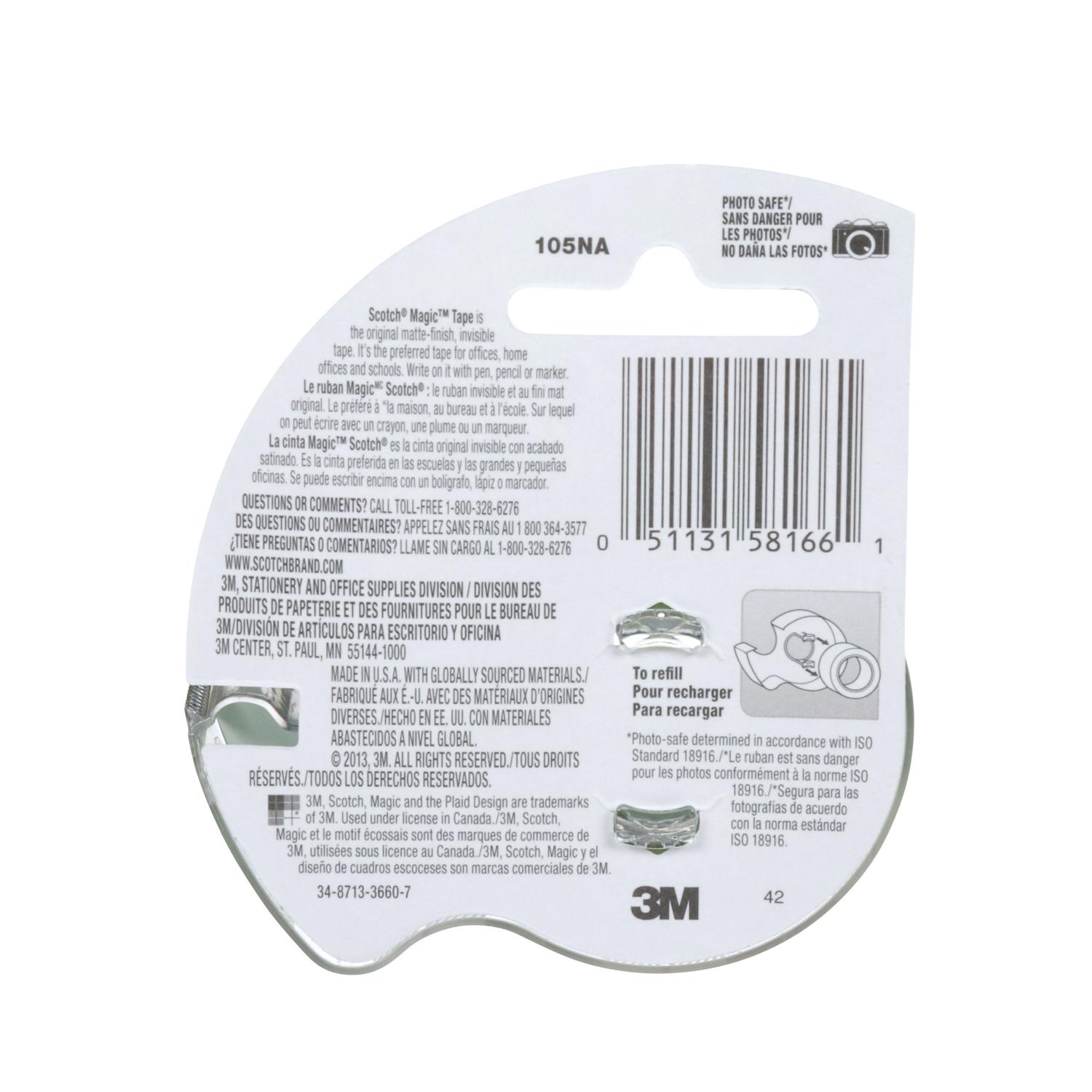 Scotch Magic 3/4 in. W X 300 in. L Tape