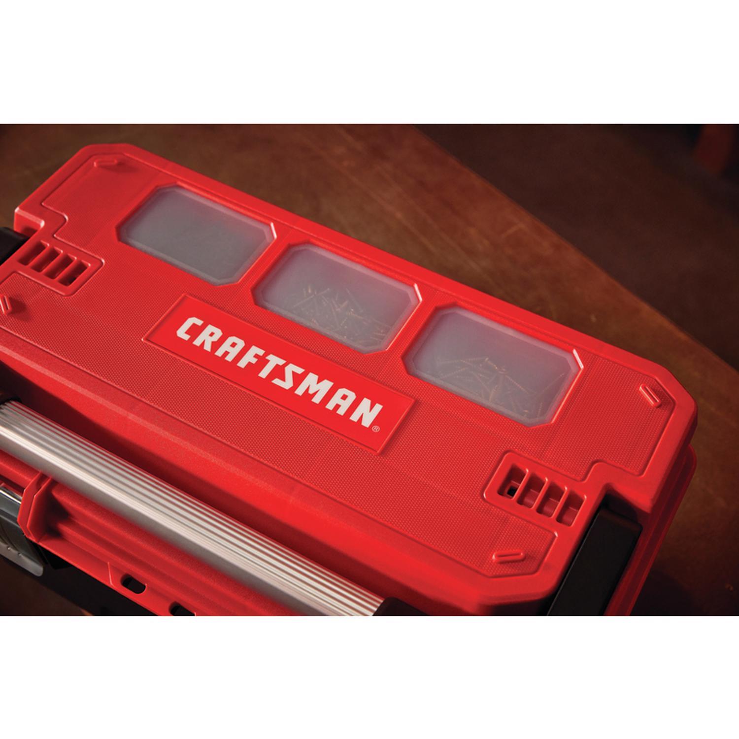 CRAFTSMAN Pro 20 in. Cantilever Tool Box 1257 cu in Black/Red