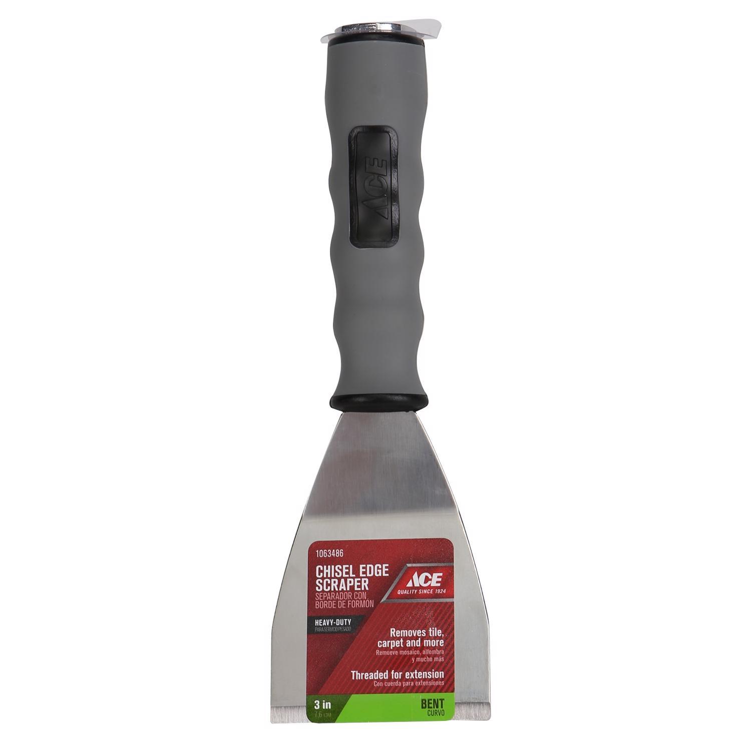 Ace 3 in. W Steel Bent Chisel Scraper