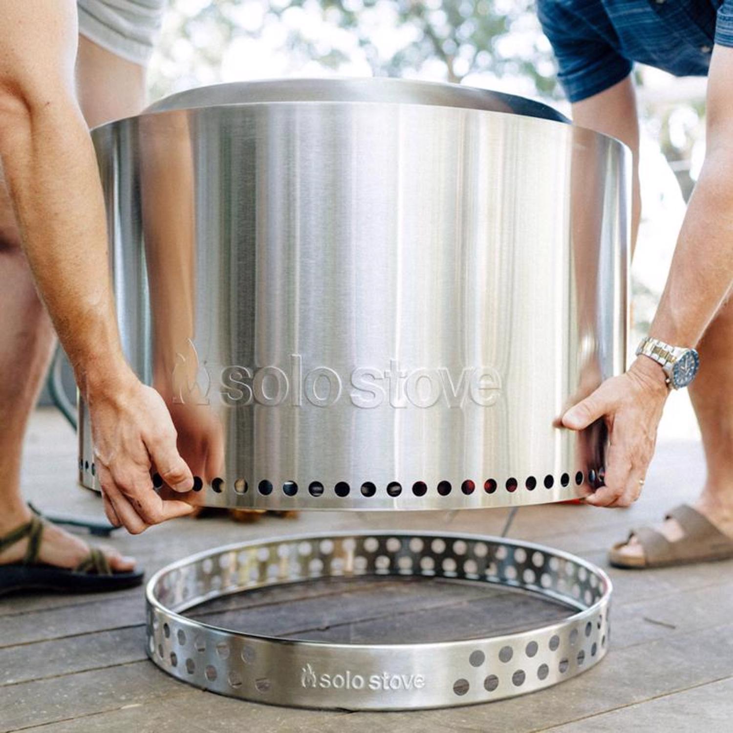 Solo Stove Yukon 2.0 27 in. W Stainless Steel Round Multi-Fuel Fire Pit with Stand