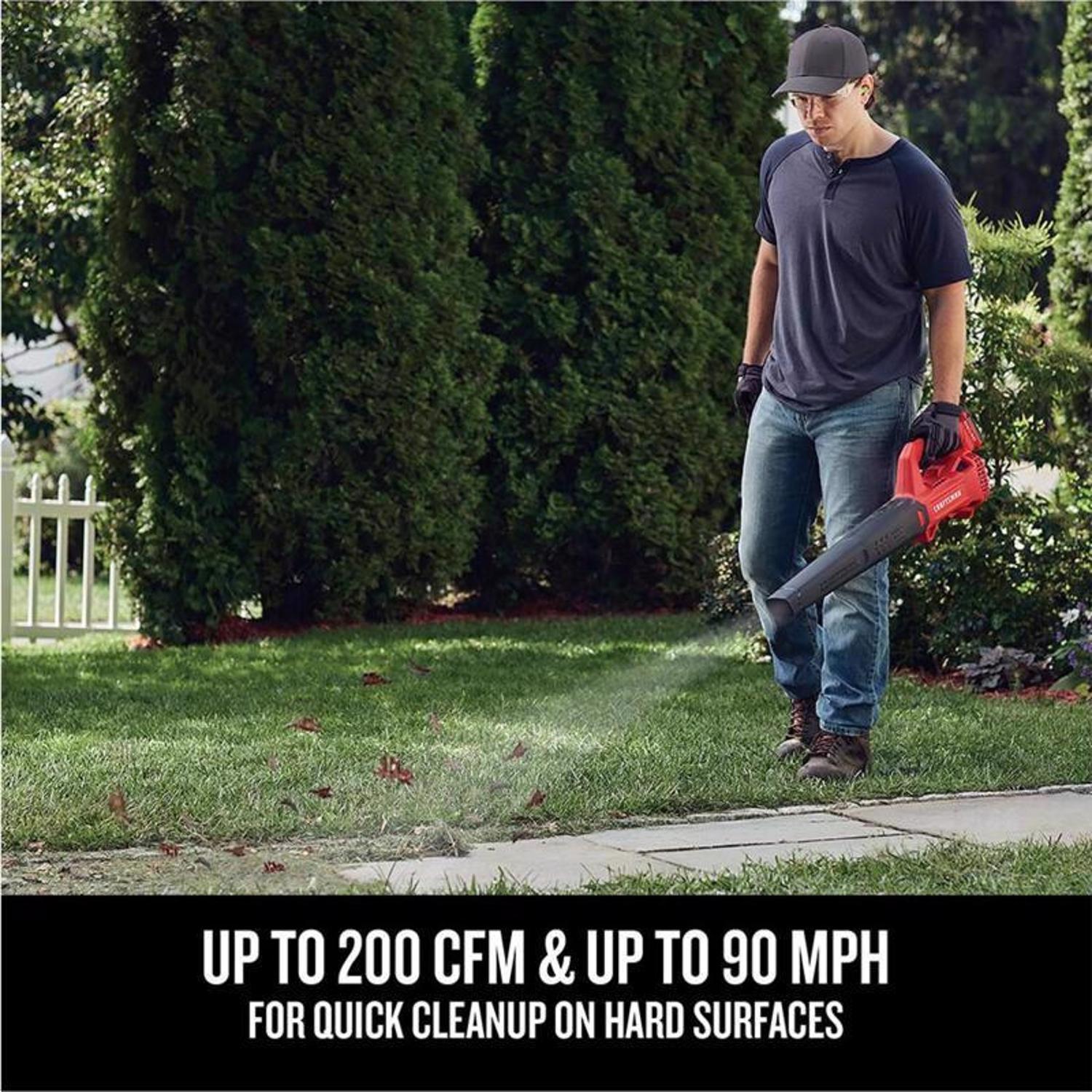CRAFTSMAN V20 CMCK279C2 10 in. 20 V Battery Blower/Trimmer Kit (Battery & Charger)