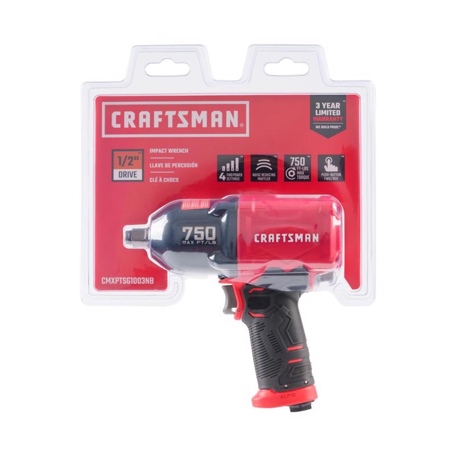 CRAFTSMAN 1/2 in. Air Impact Wrench 750 ft/lb