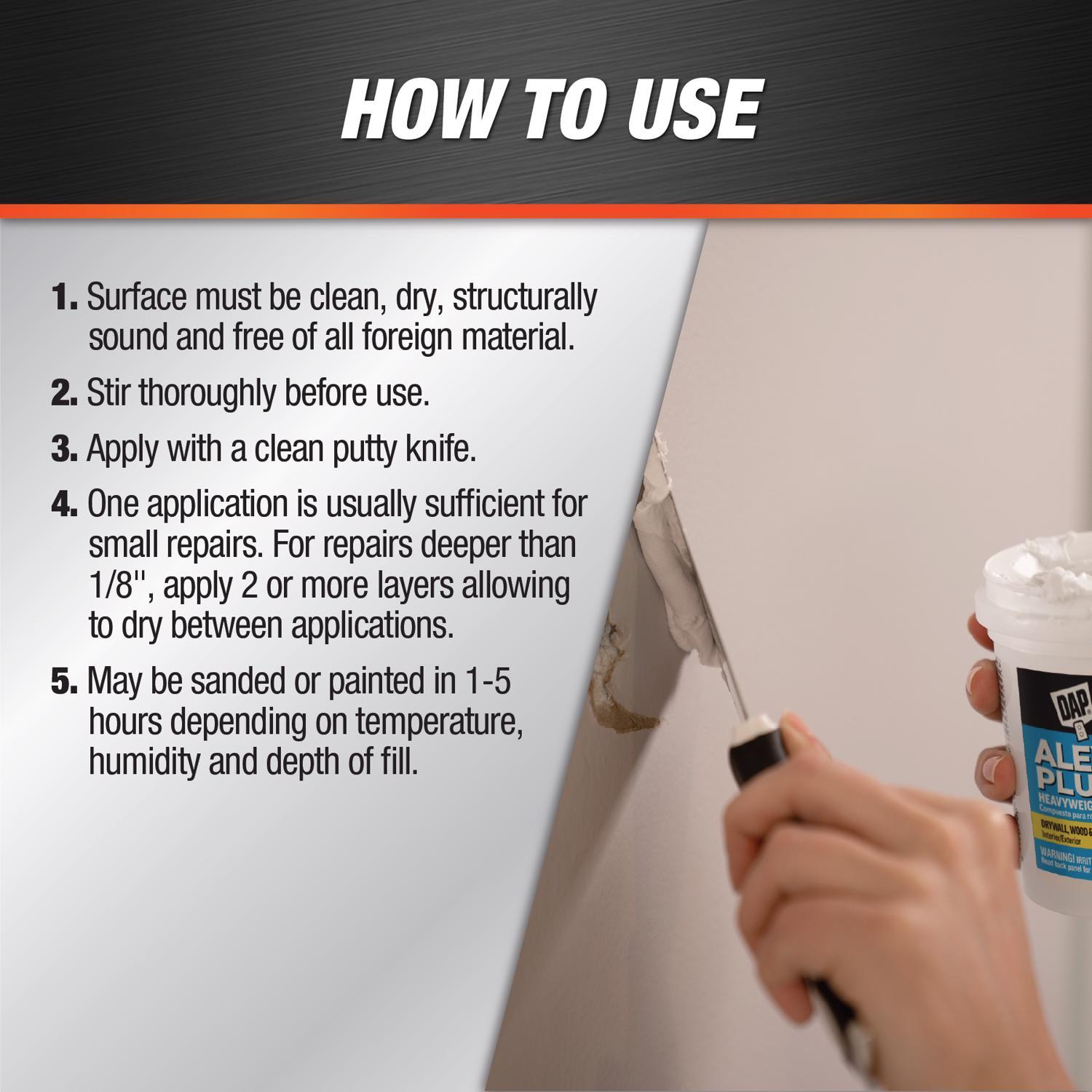 DAP Alex Plus Ready to Use White Spackling Compound 1 qt