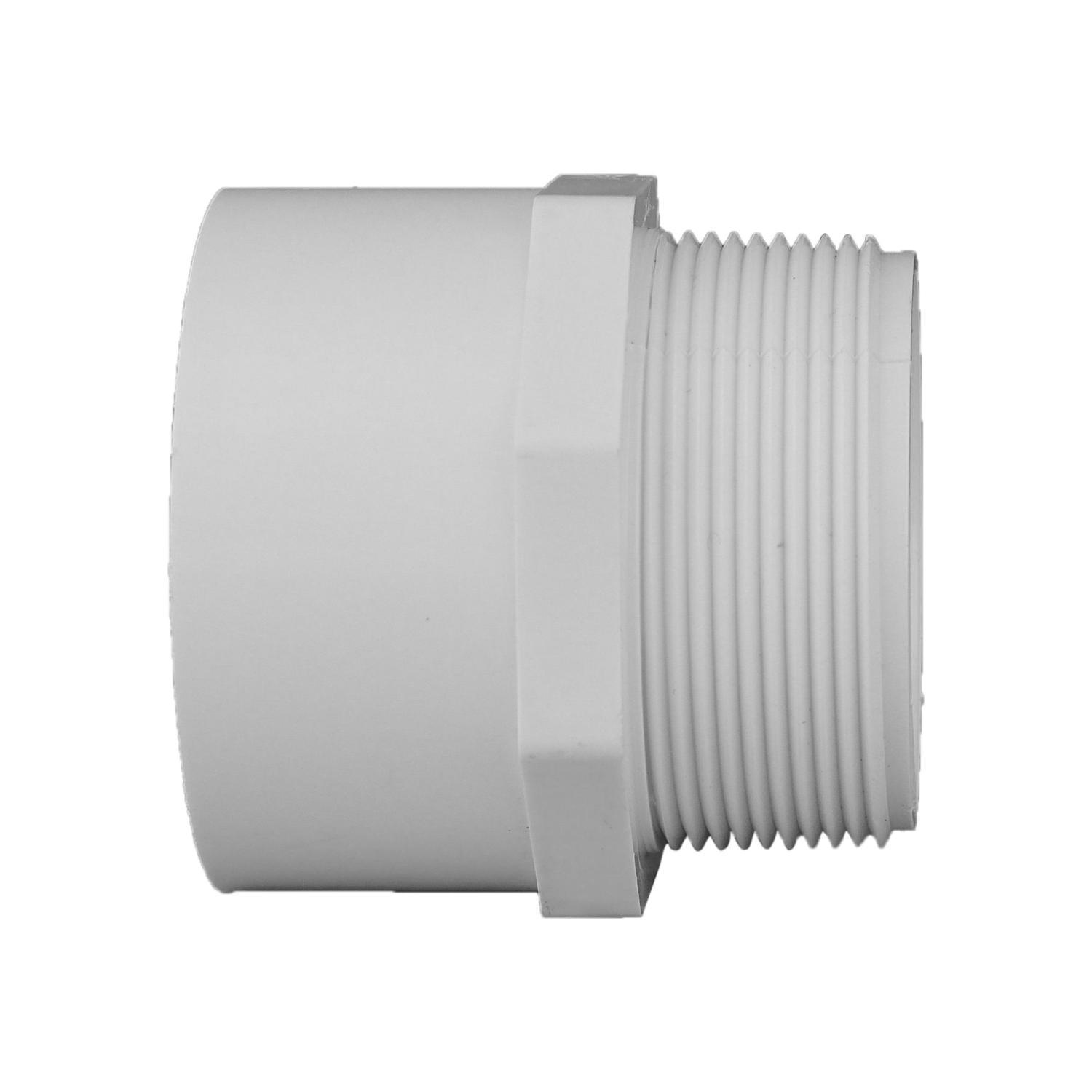 Charlotte Pipe Schedule 40 1 in. Slip X 1 in. D MPT PVC Pipe Adapter 10 pk