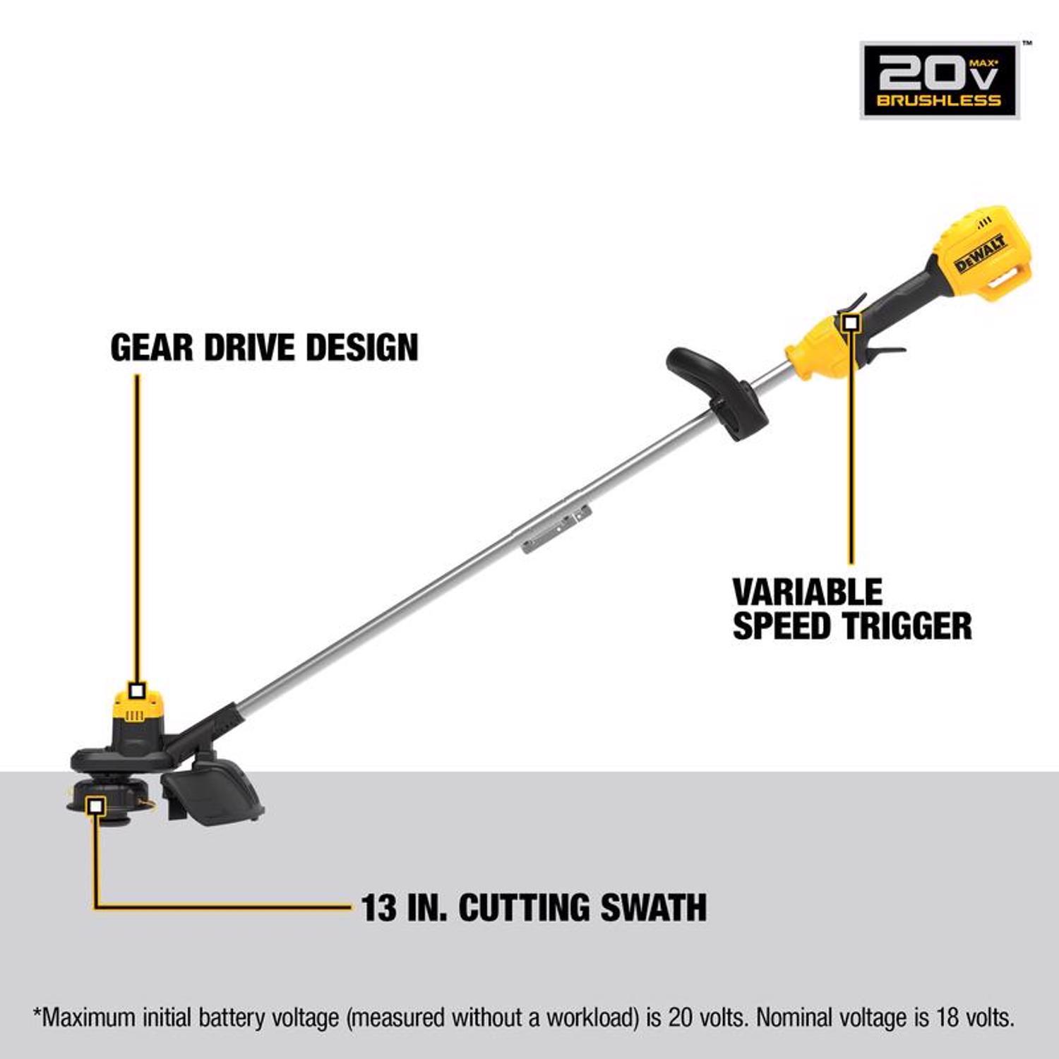 DeWalt 20V MAX DCKO215M1 13 in. 20 V Battery Blower/Trimmer Kit (Battery & Charger)