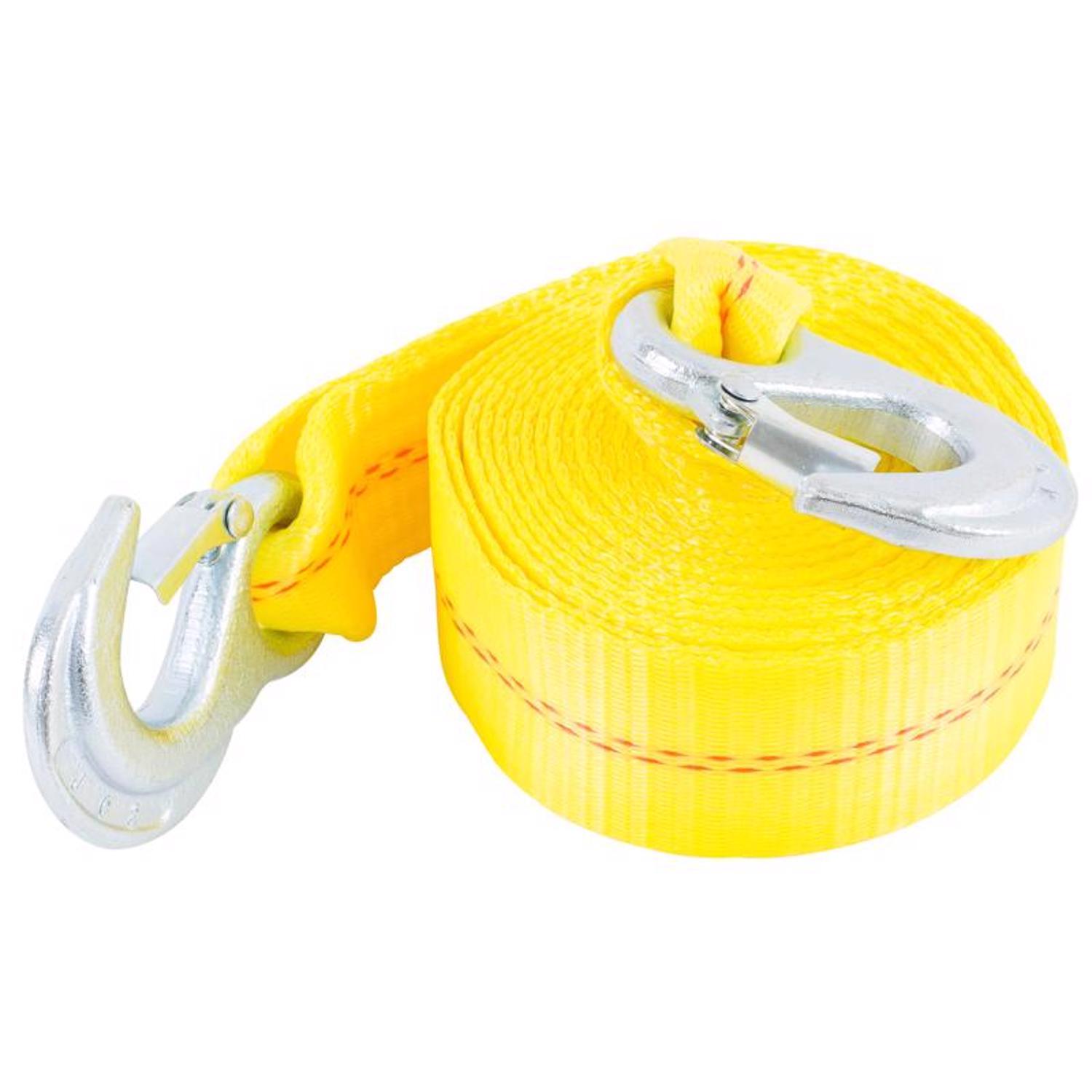 Keeper 2 in. W X 15 ft. L Yellow Tow Strap 5000 lb 1 pk