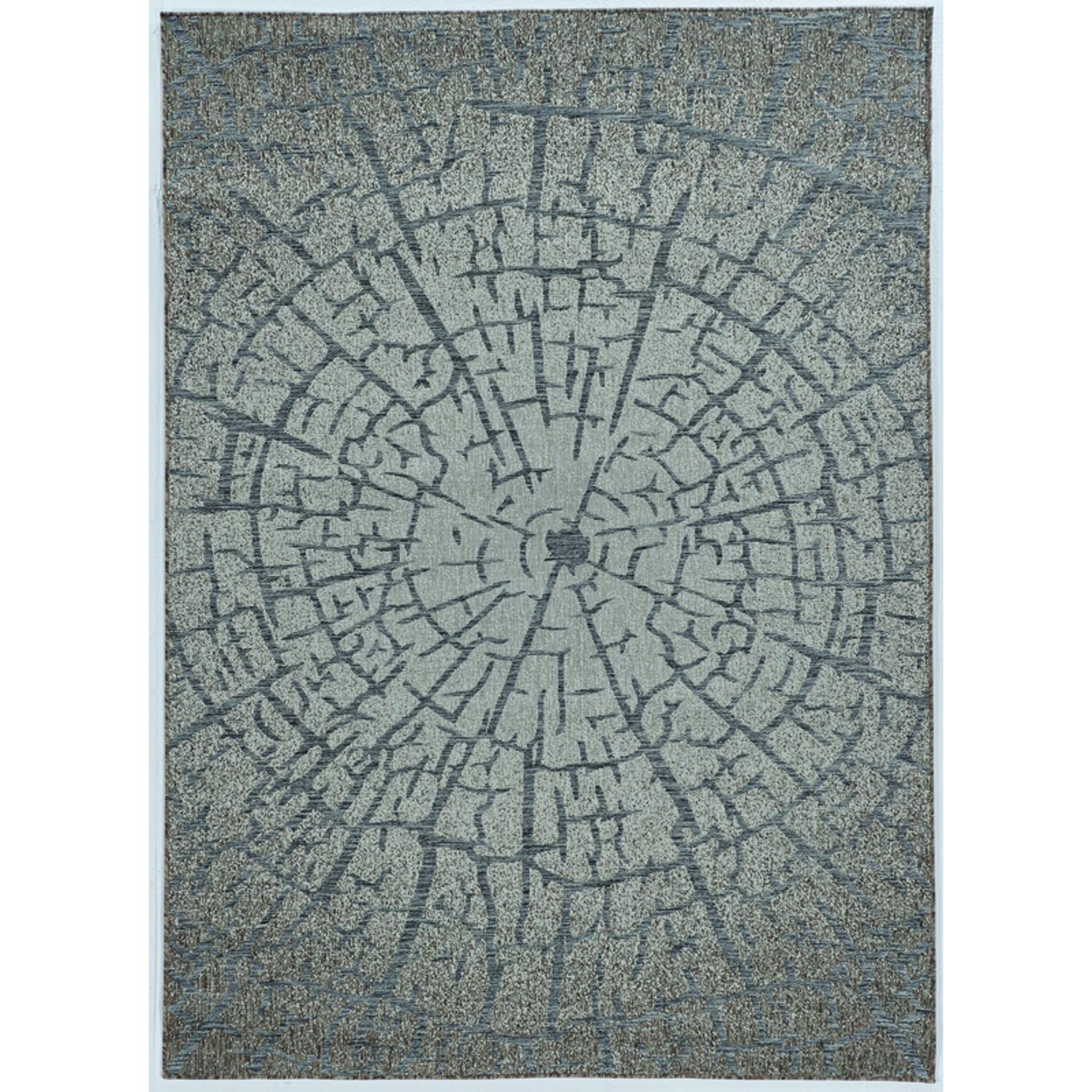 Linon Home Decor 9.5 ft. W X 6.5 ft. L Gray Polypropylene Accent Rug