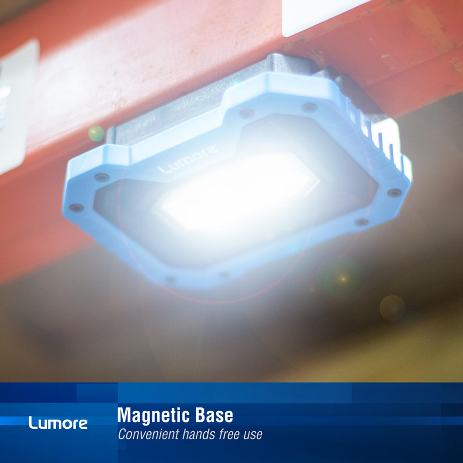 Lumore 500 lm COB LED Battery Stand (H or Scissor) Work Light