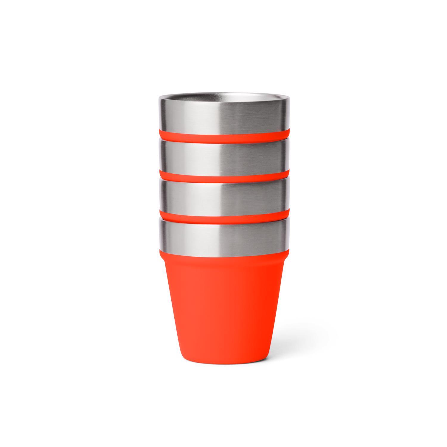 YETI 1.7 oz Solar Flare Stainless Steel Packable Shot Glass Set
