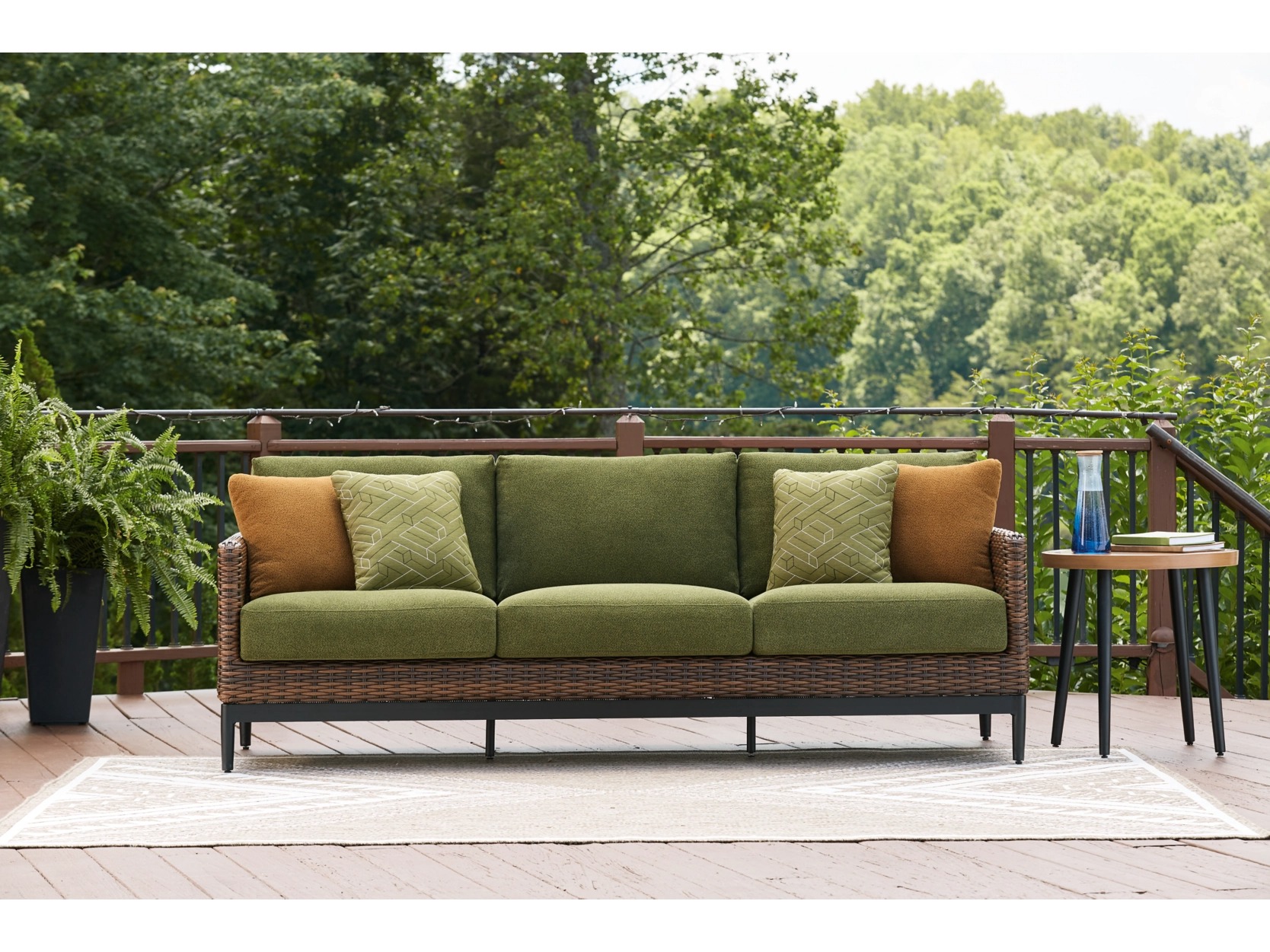 Ashley Horizon Hall Outdoor Sofa with Cushion