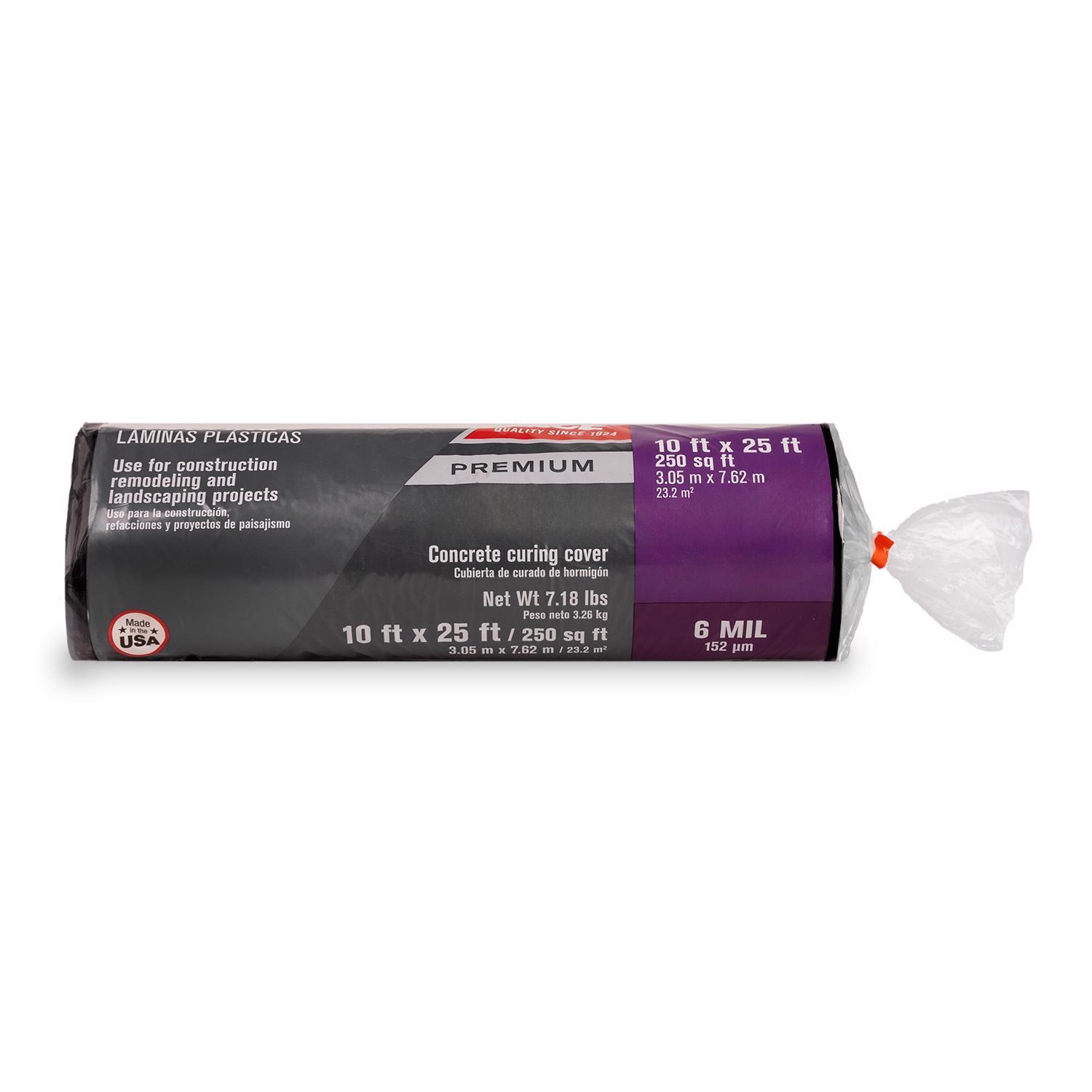 Ace Plastic Sheeting 6 mil X 10 ft. W X 25 ft. L Polyethylene Black 1 pk