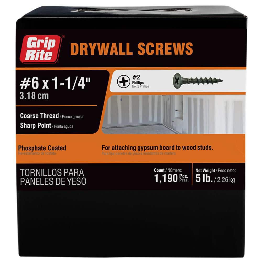 Grip-Rite Screw Drywall Crse 1.25" 5#