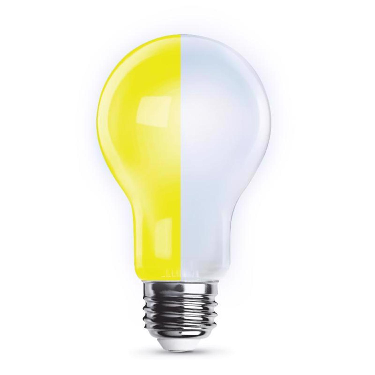 Feit A19 E26 (Medium) LED Bulb Yellow 60 Watt Equivalence 1 pk