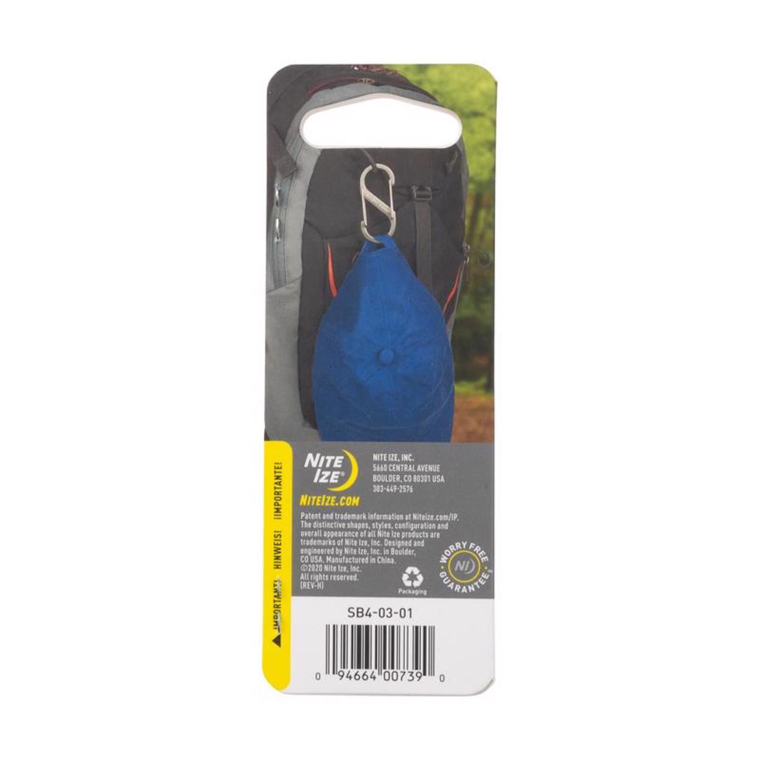 Nite Ize S-Biner Stainless Steel Black Dual Carabiner S-Biner