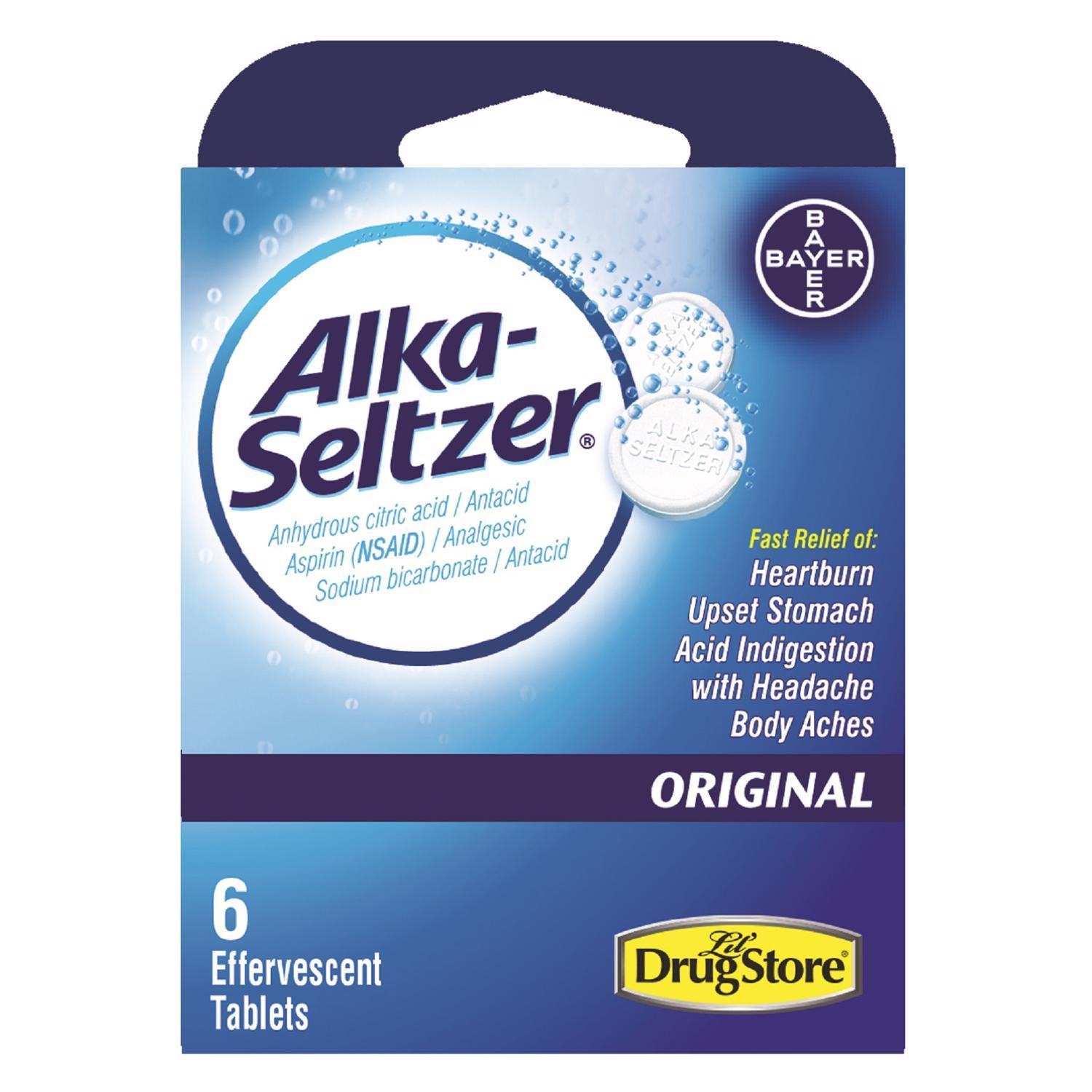 Alka Seltzer Original Antacid 6 ct 6 pc