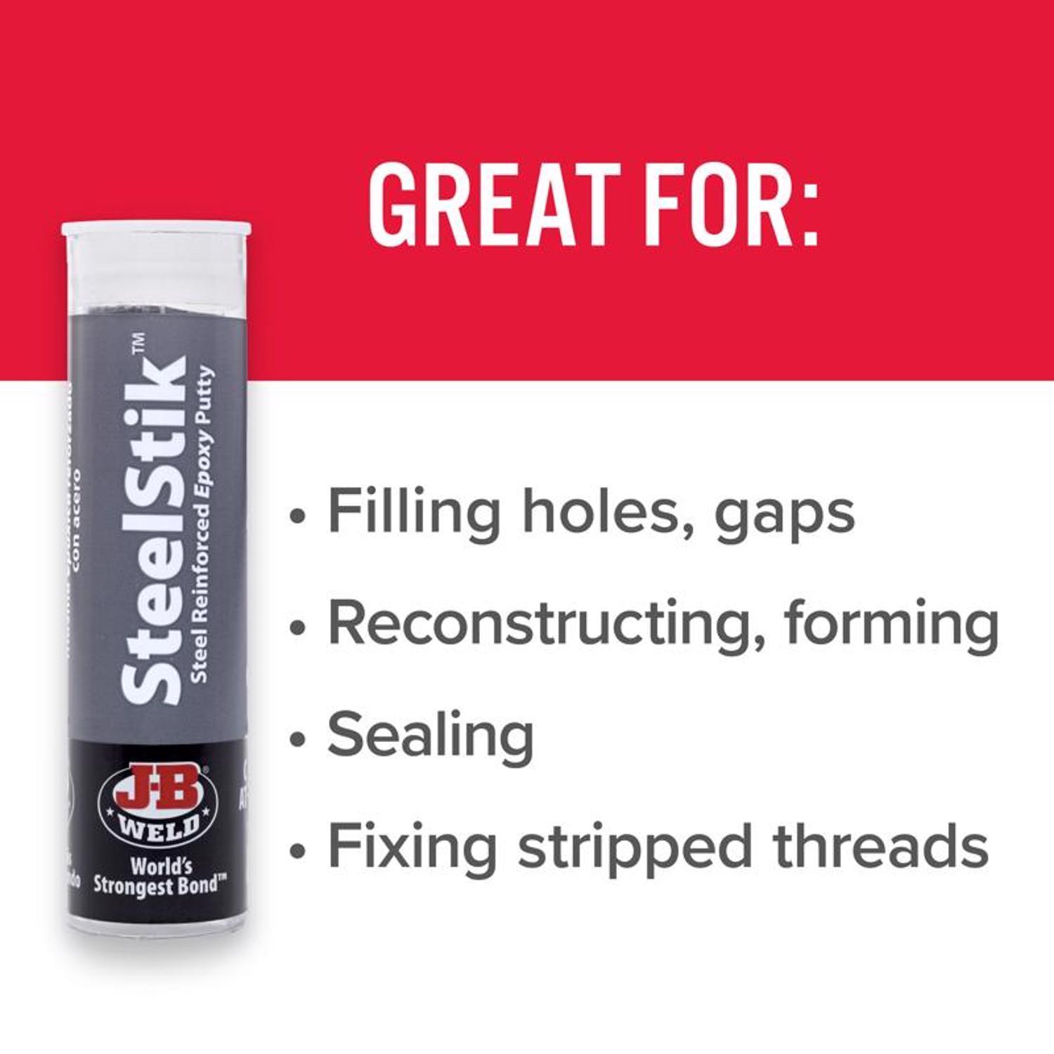 J-B Weld Steel Stik High Strength Automotive Epoxy Putty 2 oz