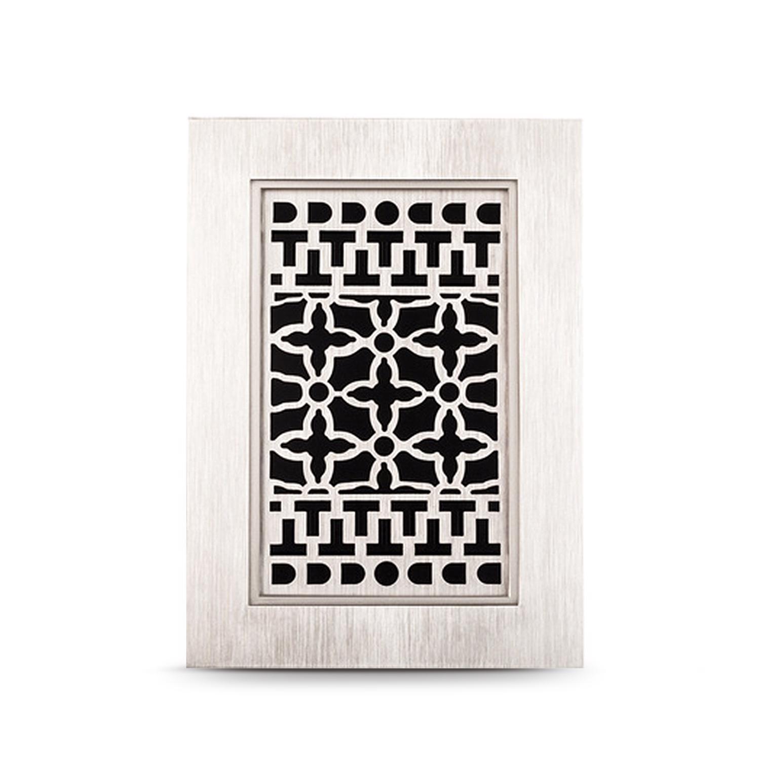 Heath Zenith Brushed Nickel Silver Plastic Wired and Wireless Door Chime
