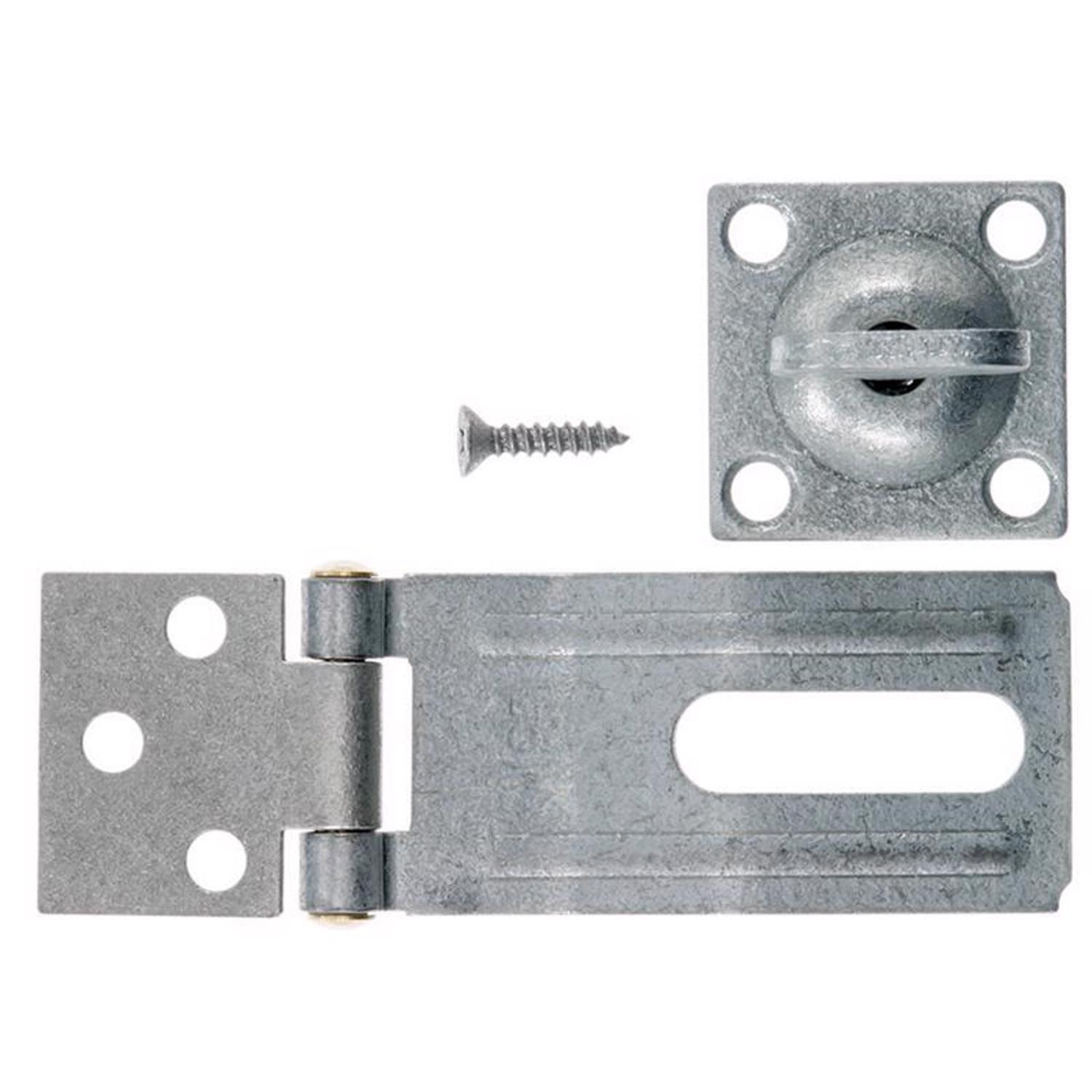 Ace Galvanized Steel 3-1/4 in. L Swivel Staple Safety Hasp 1 pk