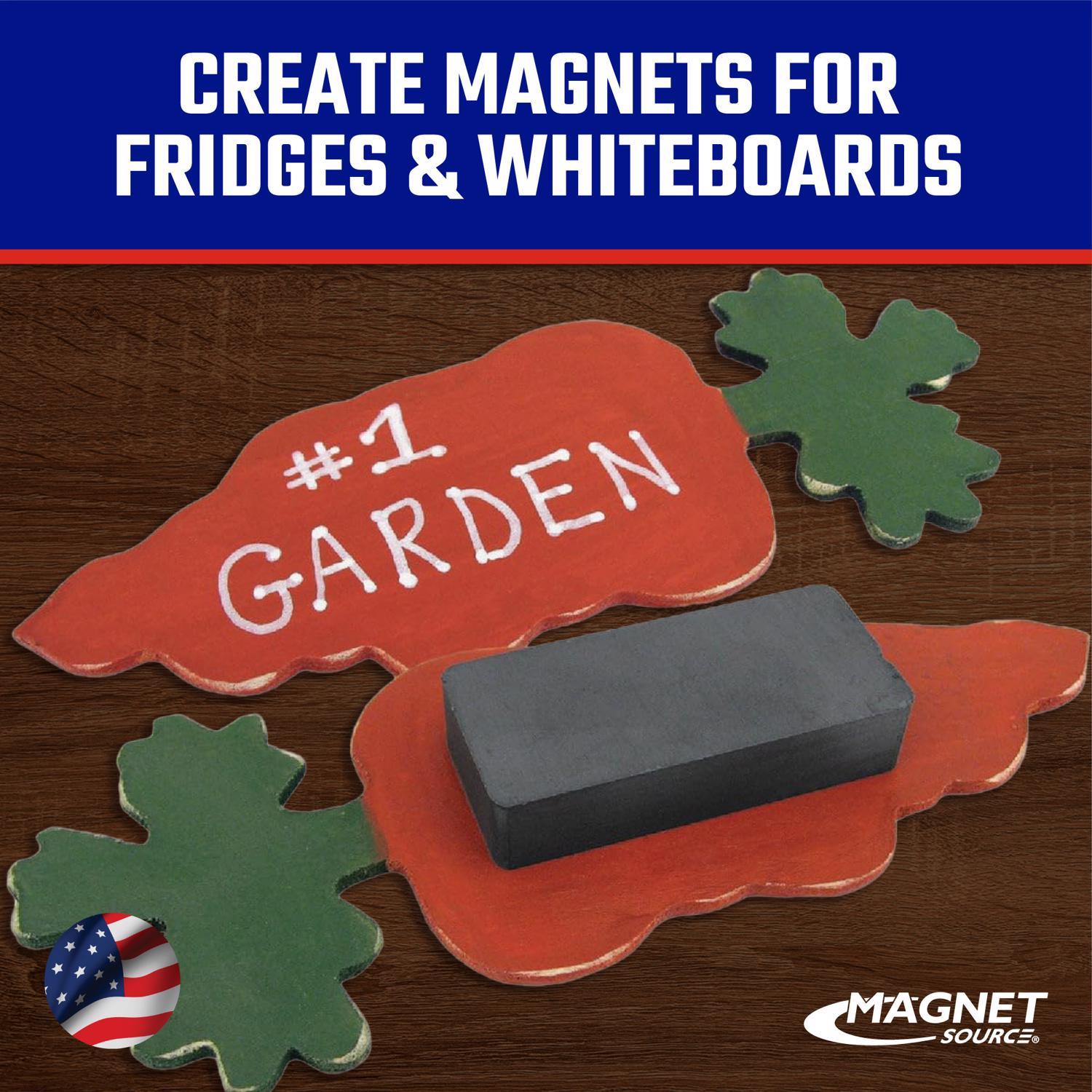 Magnet Source 1.875 in. L X.875 in. W Black Block Magnets 3 lb. pull 2 pc