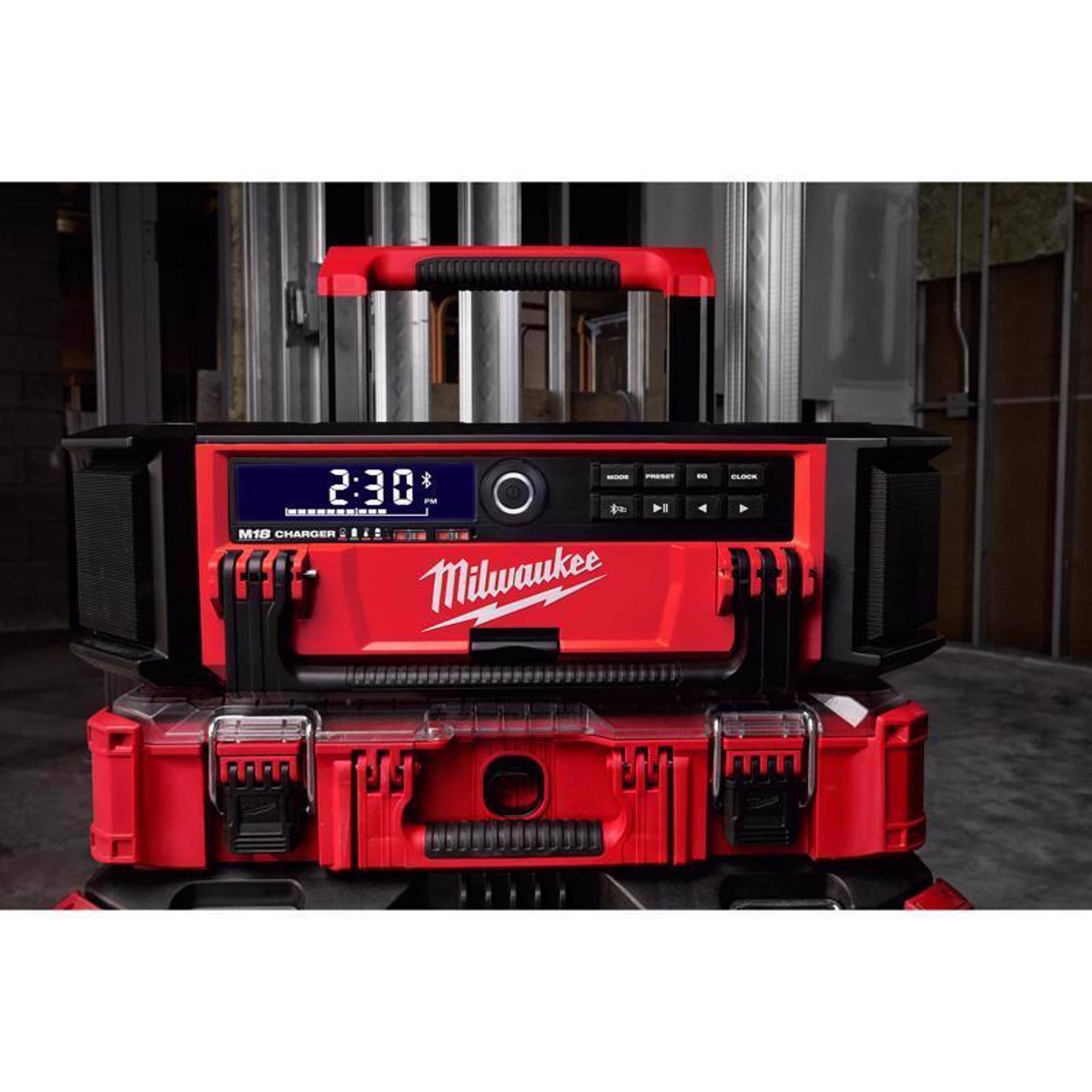 Milwaukee Packout Wireless Bluetooth Weather Resistant Radio + Charger