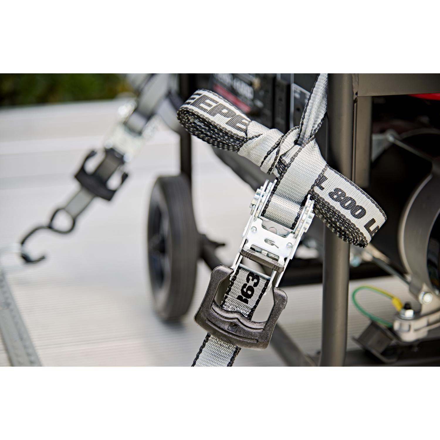 Keeper 1.25 in. W X 14 ft. L Gray Tie Down w/Ratchet 800 lb 1 pk