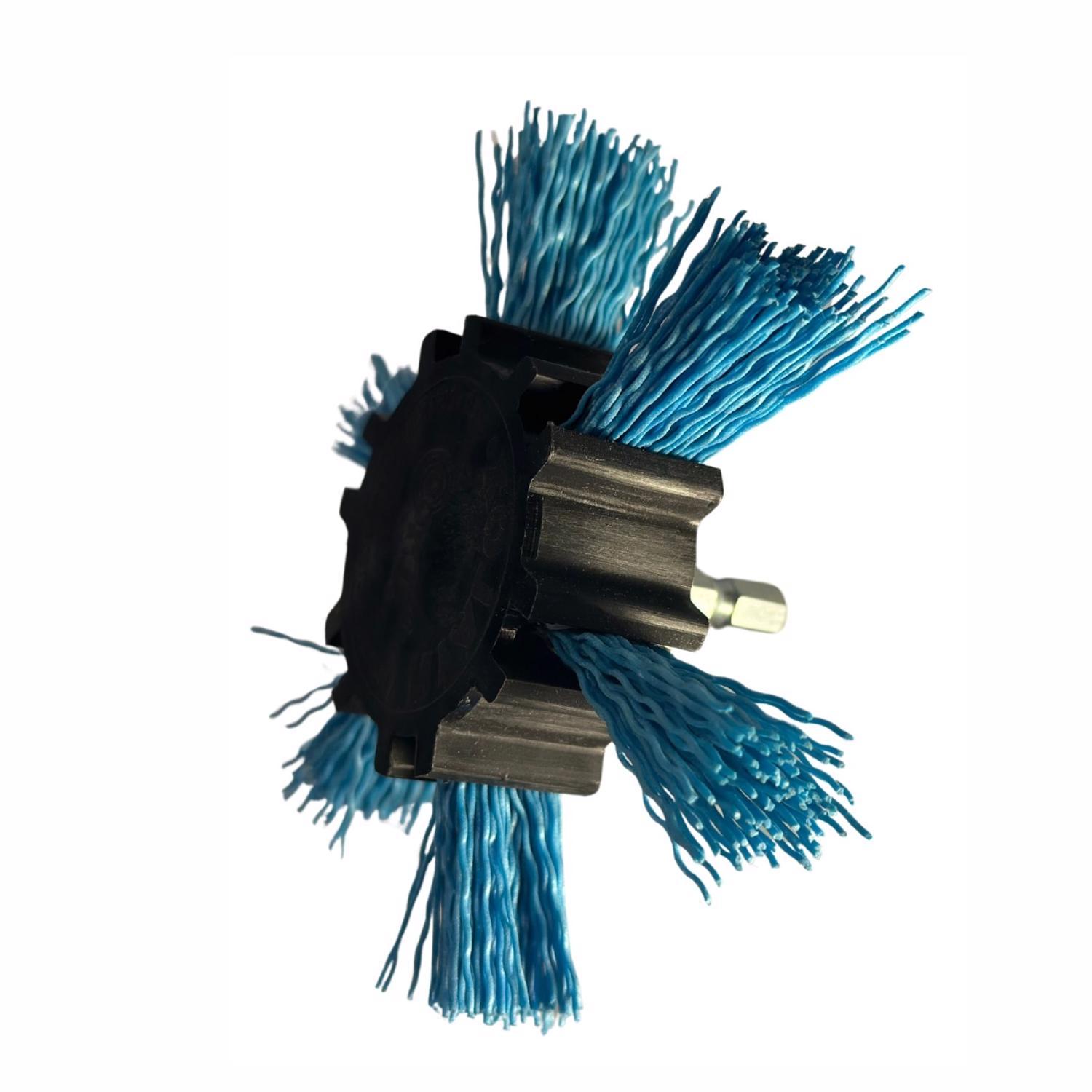 Dico Nyalox 4 in. D X 1/4 in. Aluminum Oxide Wheel Brush Mandrel Mounted Flap Brush 240 Grit 1 pc