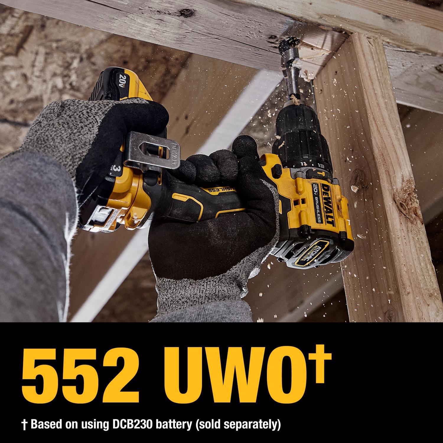 DeWalt 20V MAX Atomic 1/2 in. Brushless Cordless Hammer Drill Tool Only