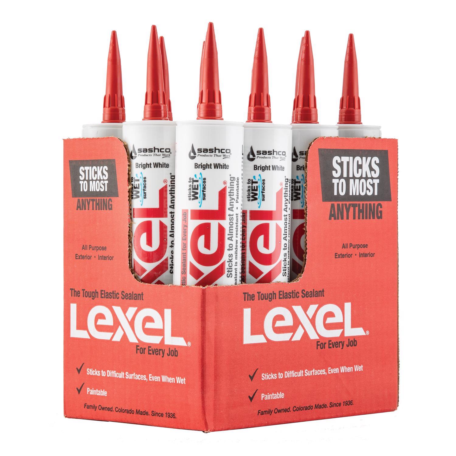 Sashco Lexel White Synthetic Rubber All Purpose Caulk 10.5 oz