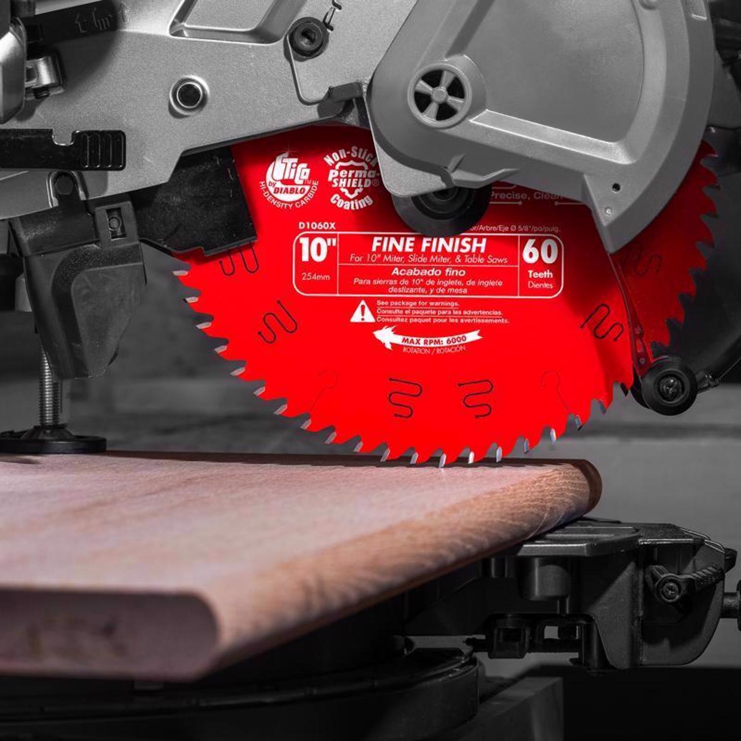 Diablo 10 in. D X 5/8 in. TiCo Hi-Density Carbide Circular Saw Blade 60 teeth 1 pk