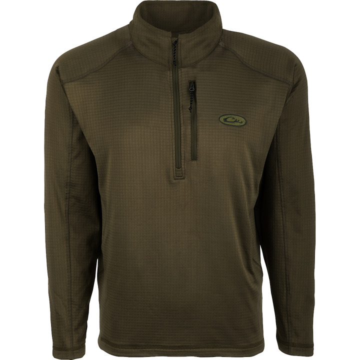 Drake MST Breathelite 1/4 Zip Pullover M Green