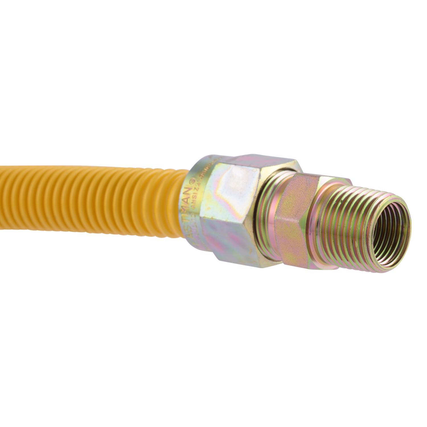Eastman 1/2 in. MIP in. X 5/8 in. D MIP 36 in. Stainless Steel Gas Connector