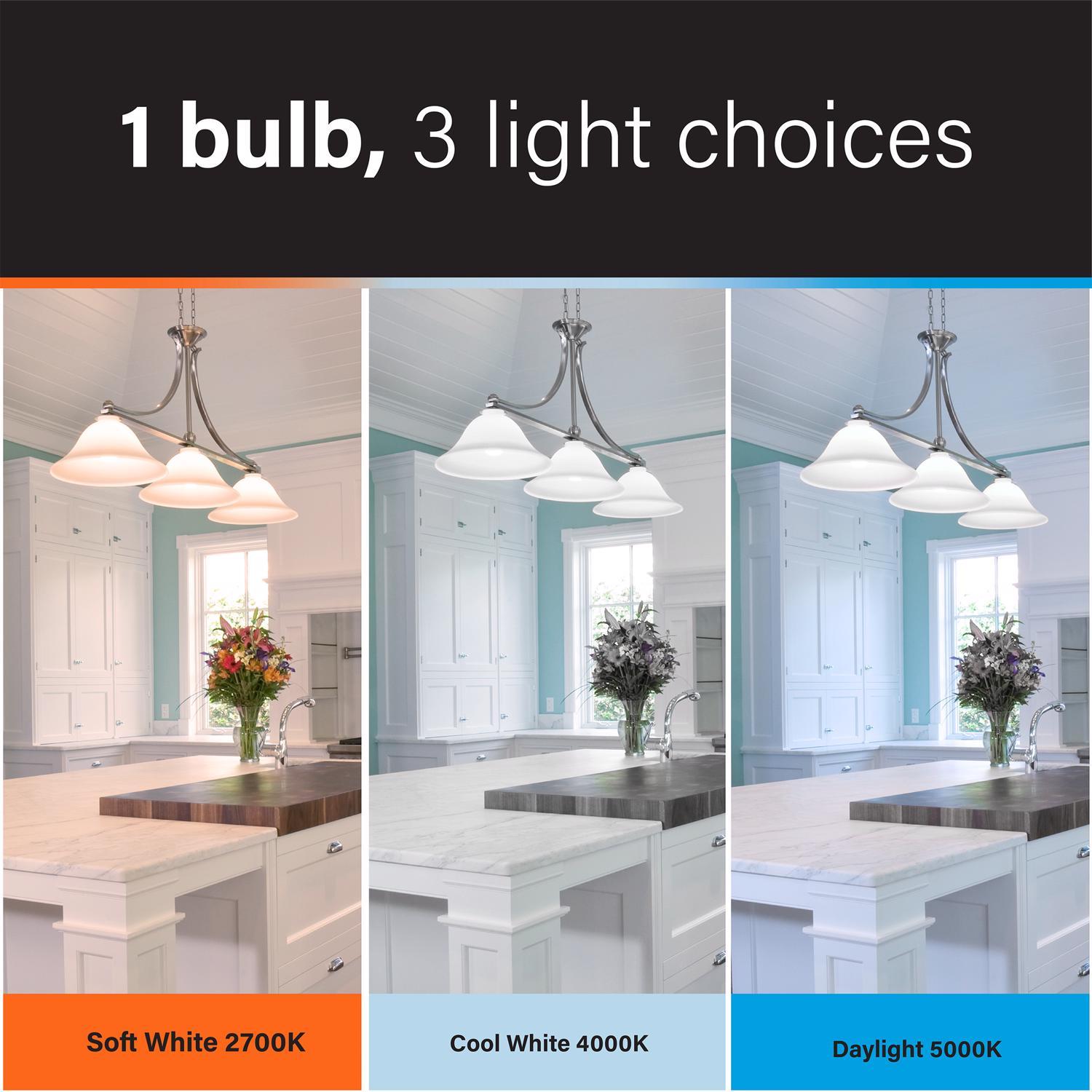 Feit A23 E26 (Medium) LED Bulb Adjustable White 300 Watt Equivalence 1 pk