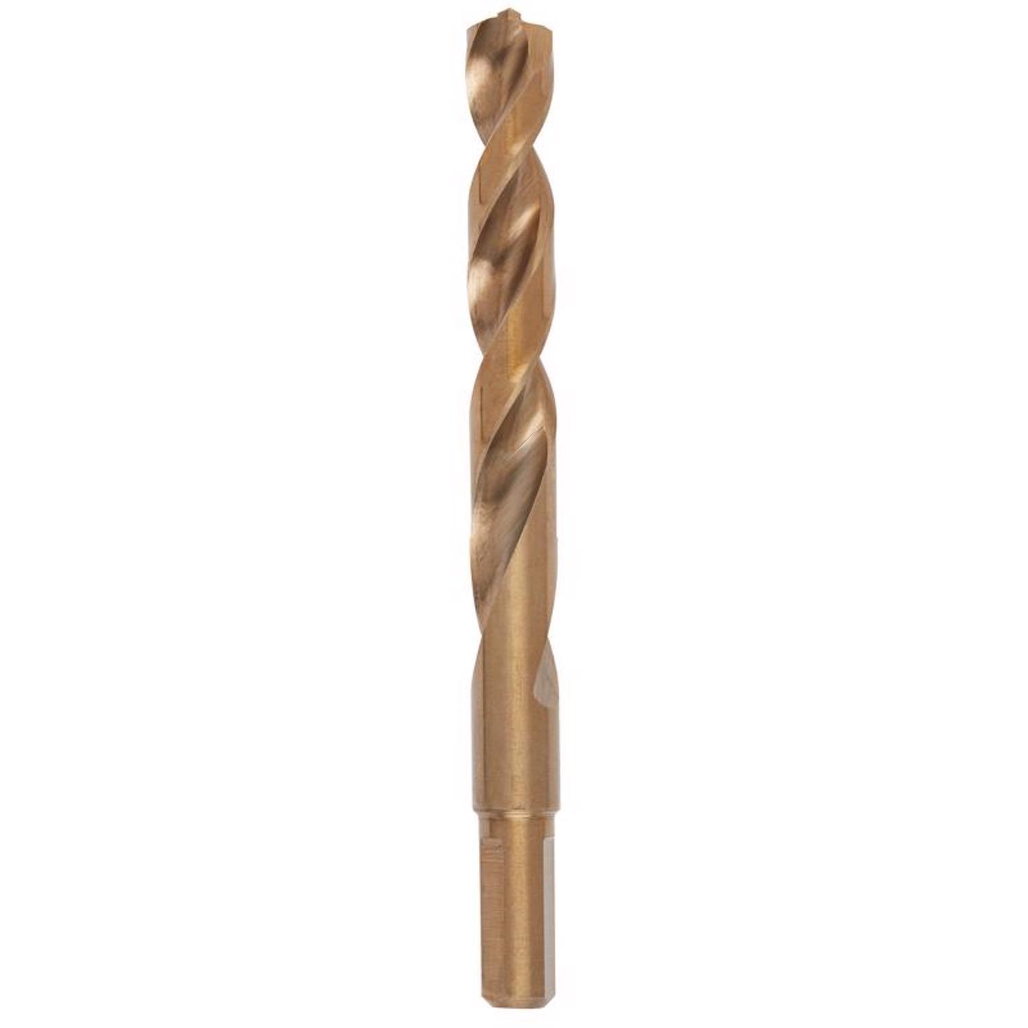 Milwaukee Red Helix 7/16 in. X 5.12 in. L Cobalt Thunderbolt Drill Bit 3-Flat Shank 1 pc