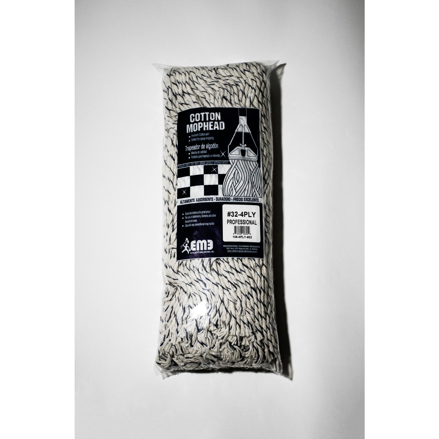 Elite Mops and Brooms #32 Cut End Cotton Mop Refill 1 pk