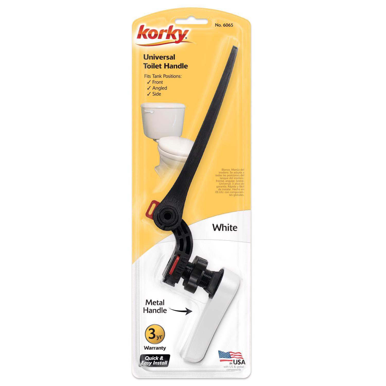 Korky Toilet Handle White For Universal