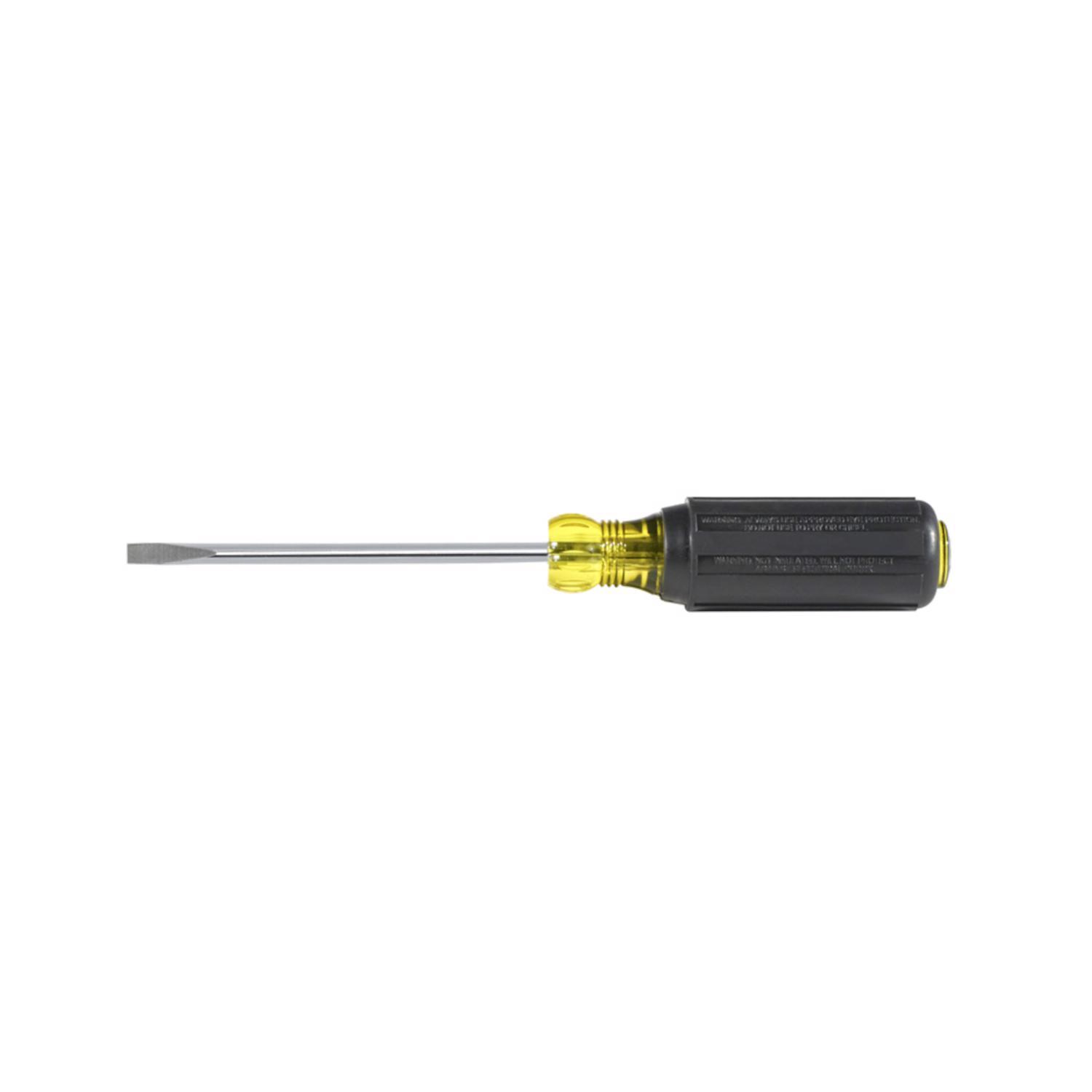 Klein Tools Cushion-Grip 4 in. L Cabinet Cabinet Screwdriver 1 pc