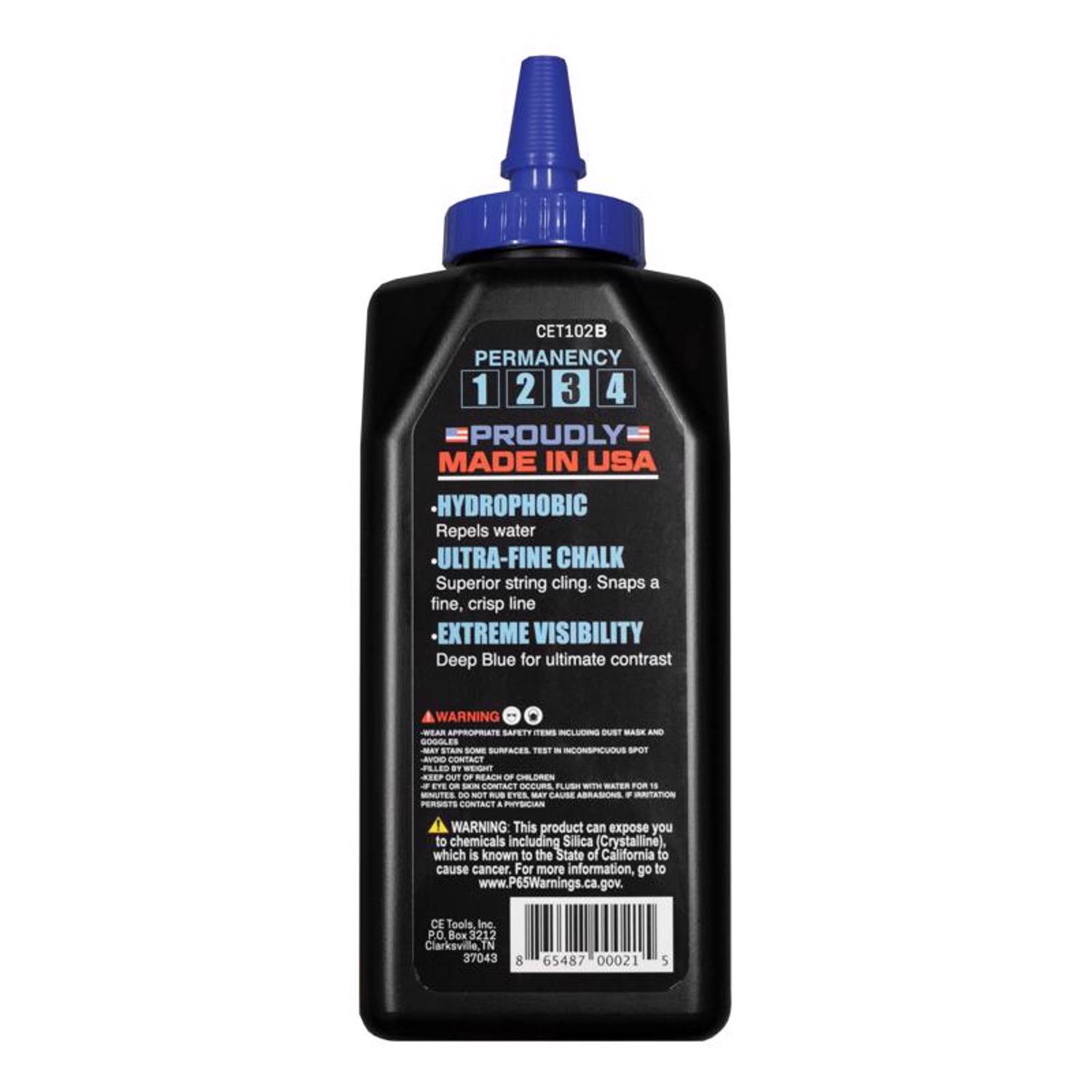 CE Tools 10 oz Semi-Permanent Extreme Visibility Marking Chalk Blue It Up 1 pk